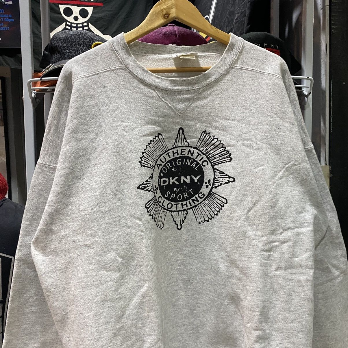 DKNY × Vintage Vintage DKNY Jeans Big Logo Sweatshirts Size US XXL / EU 58 / 5 - 3 Thumbnail