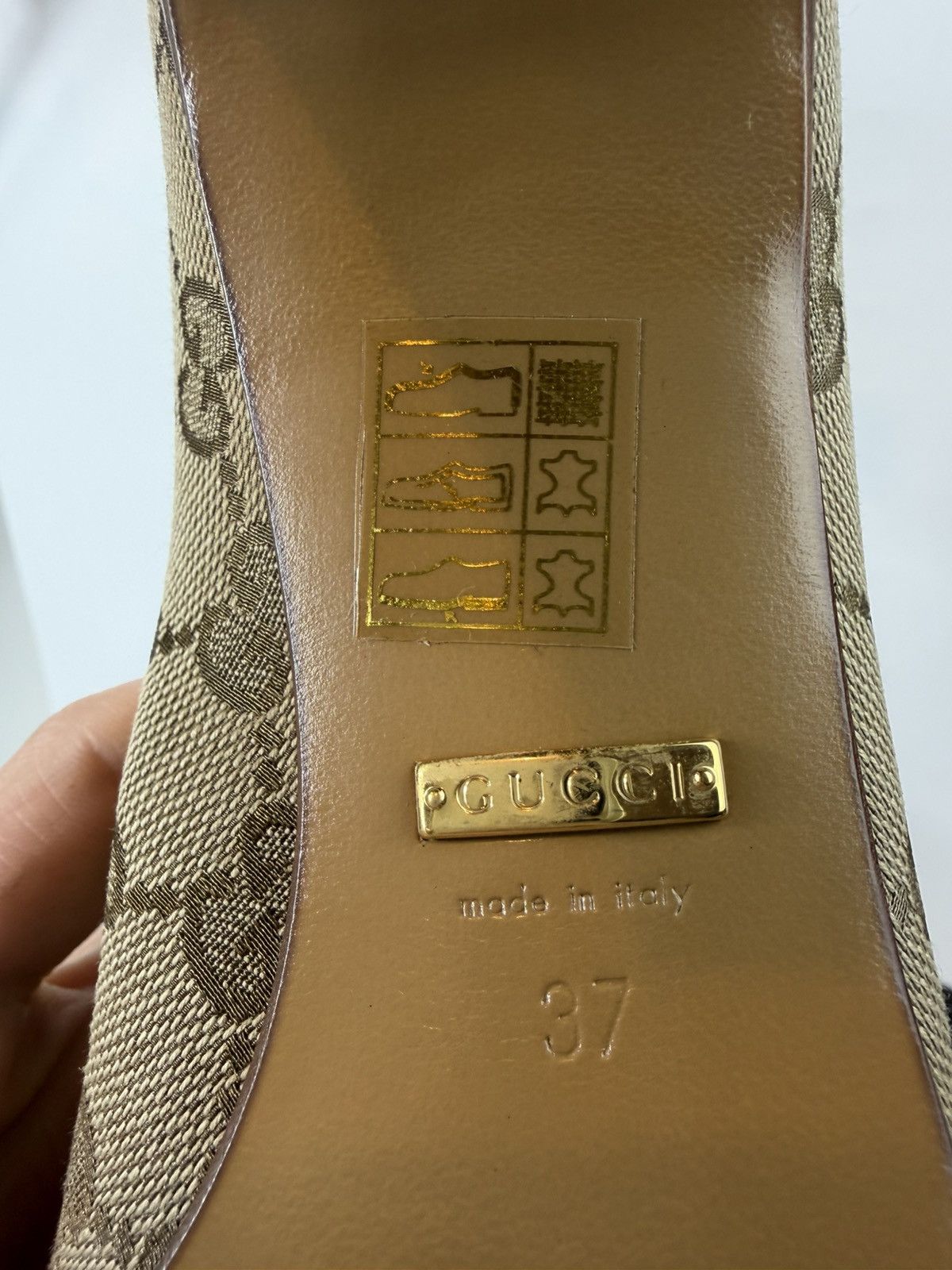Gucci Gucci Lisa Original GG Canvas Mid-Heel Boots - Size EU 37 Size US 7 / IT 37 - 8 Thumbnail