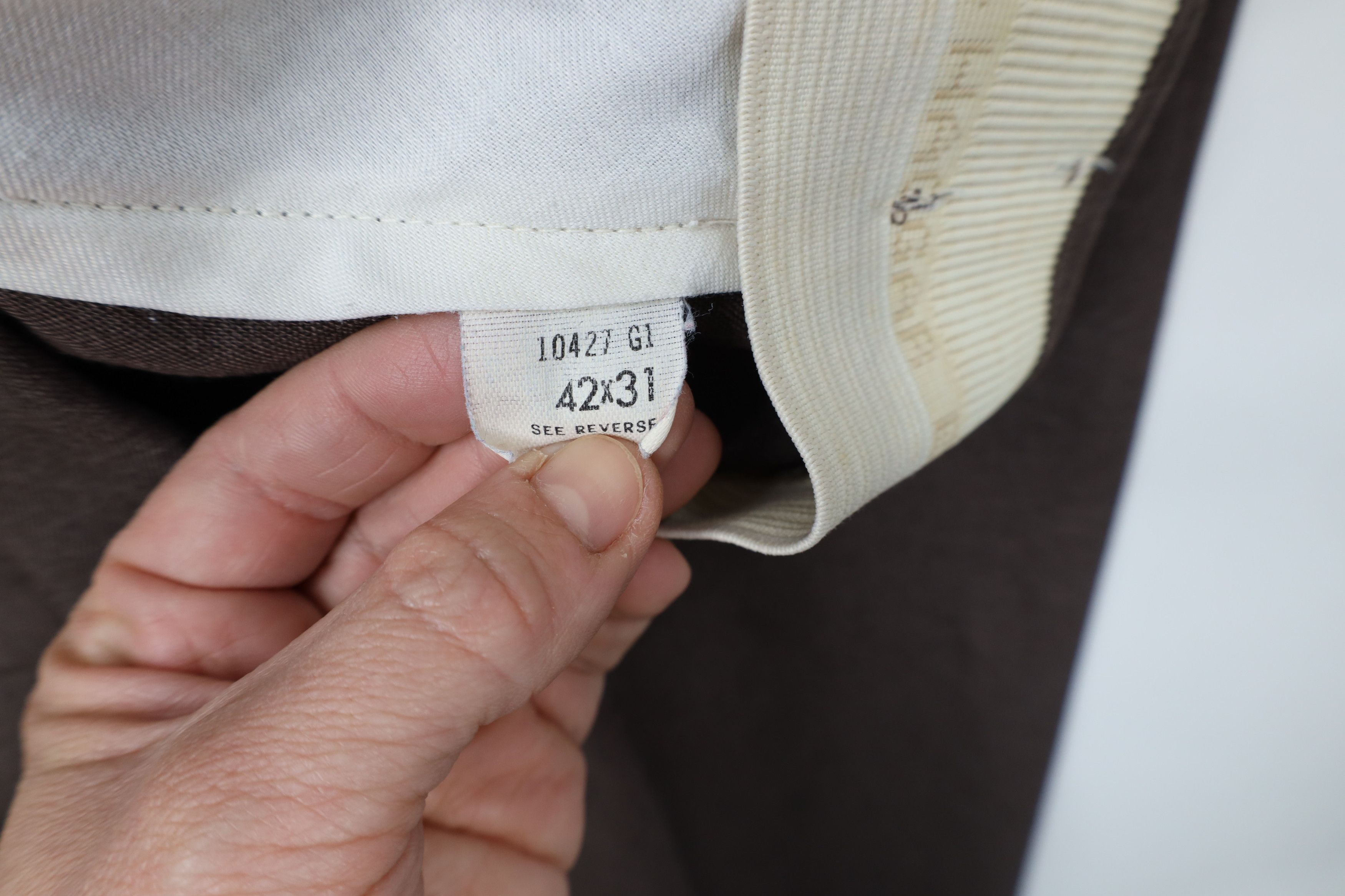 Vintage Vintage 70s Streetwear Flared Wide Leg Chino Pants Brown USA Size US 42 / EU 58 - 8 Thumbnail