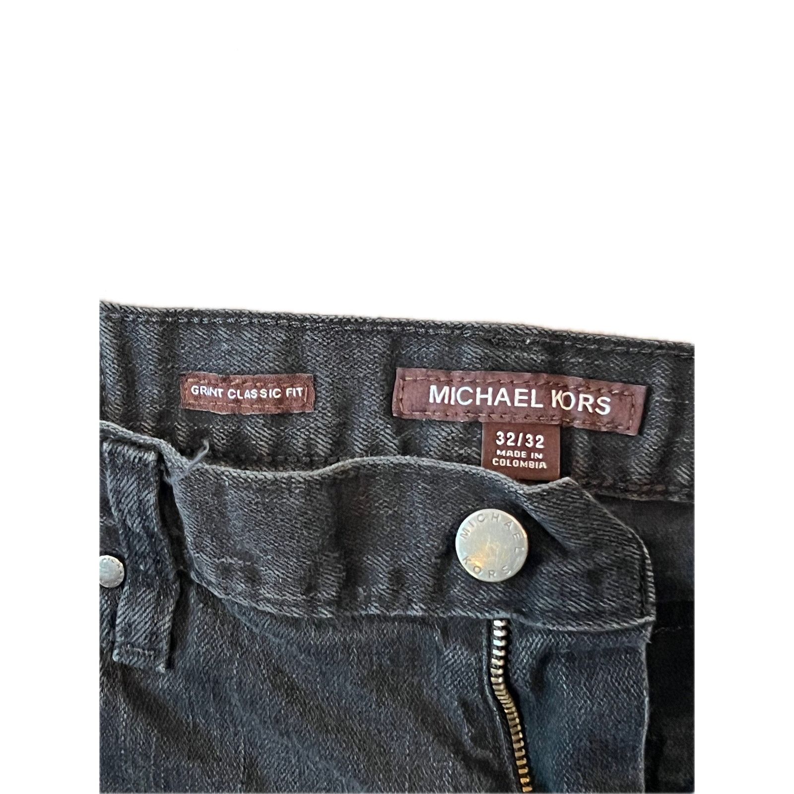 Michael Kors Michael Kors Black Grant Classic Fit Men's 32x32 Size US 32 / EU 48 - 3 Thumbnail