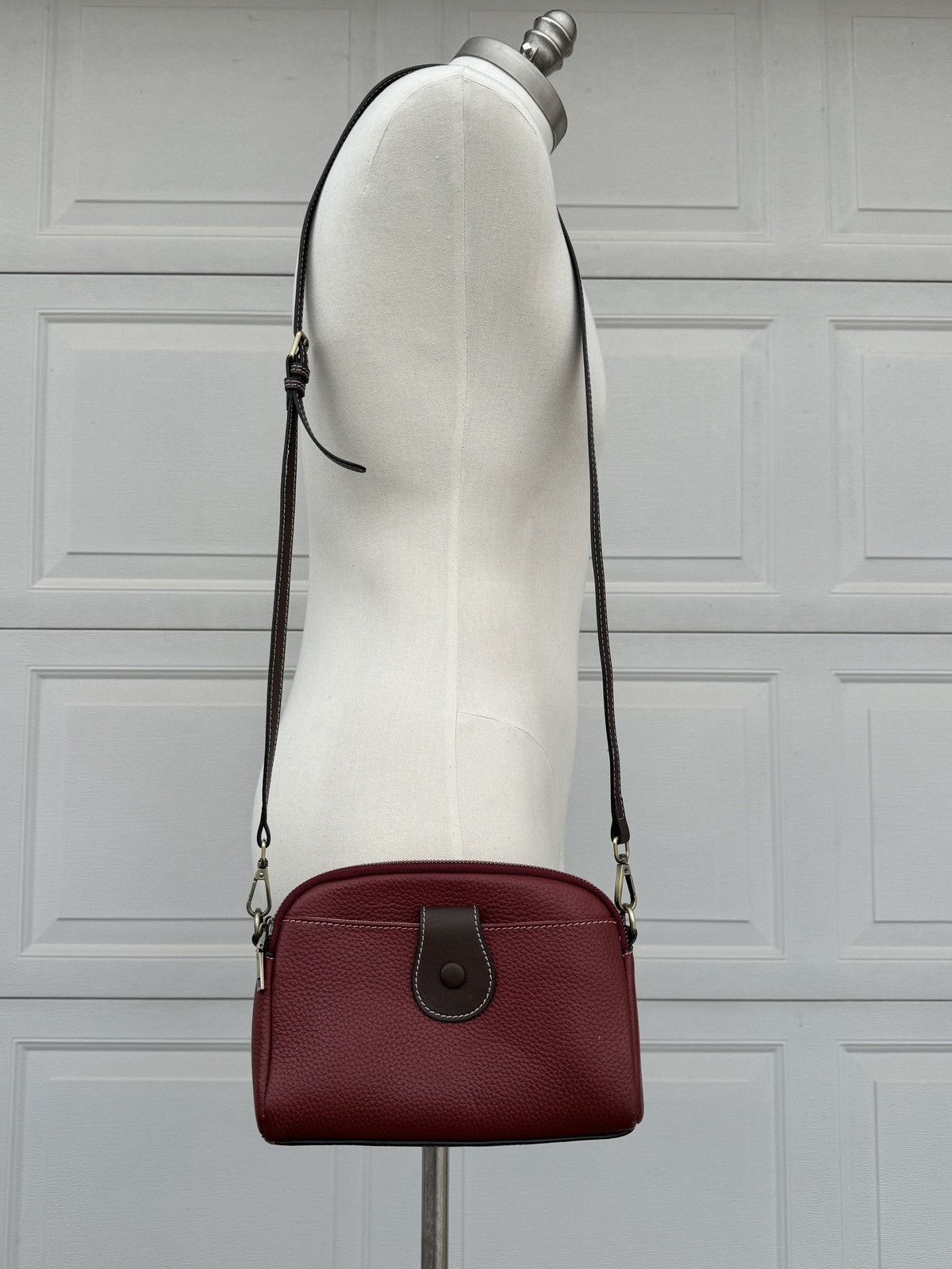 Other RED & BROWN LEATHER CONTRAST FLAP PURSE Size ONE SIZE - 1 Thumbnail