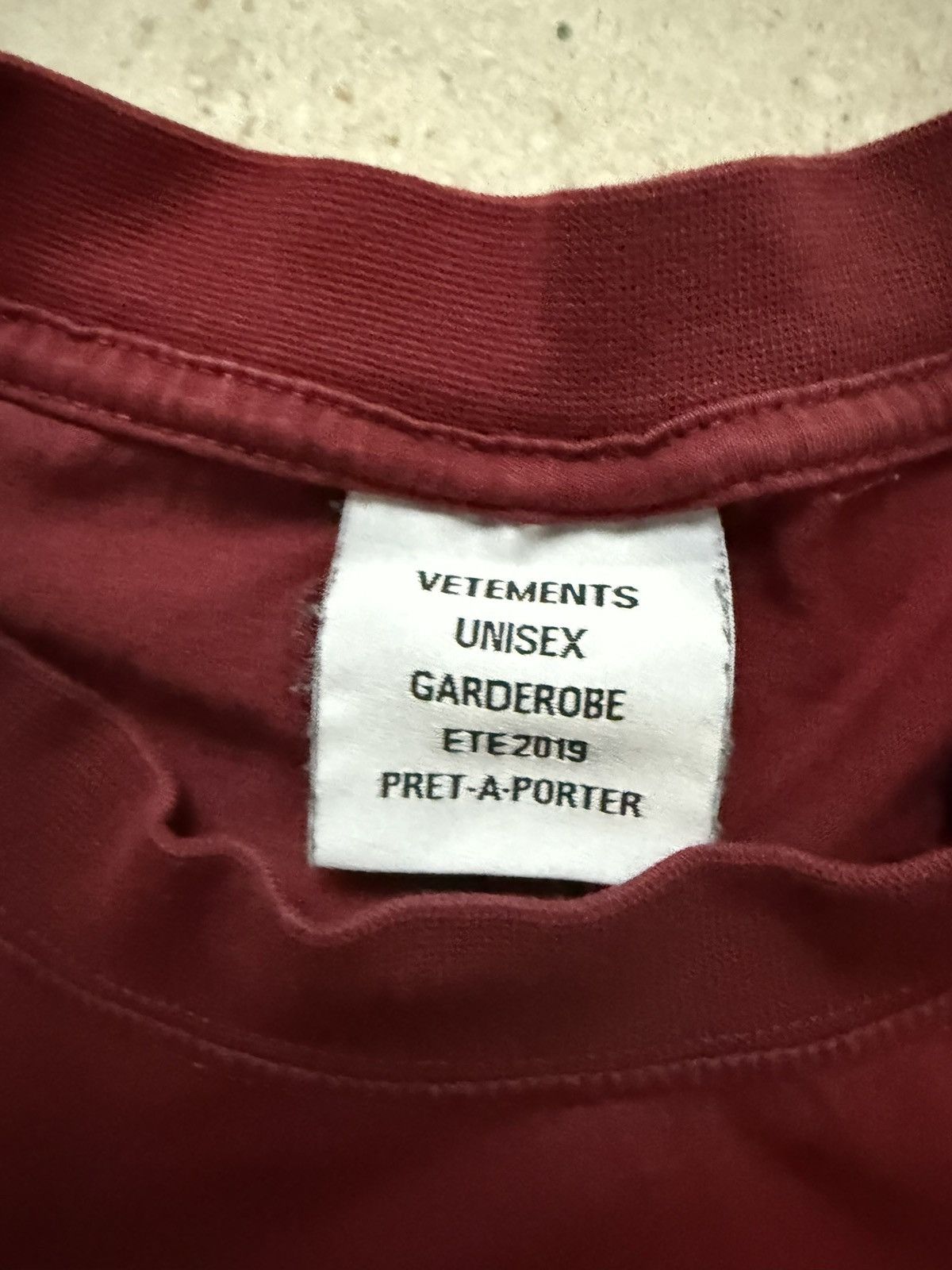 Vetements VETEMENTS S/S19 SECRET SOCIETY RED T SHIRT Size US L / EU 52-54 / 3 - 4 Thumbnail