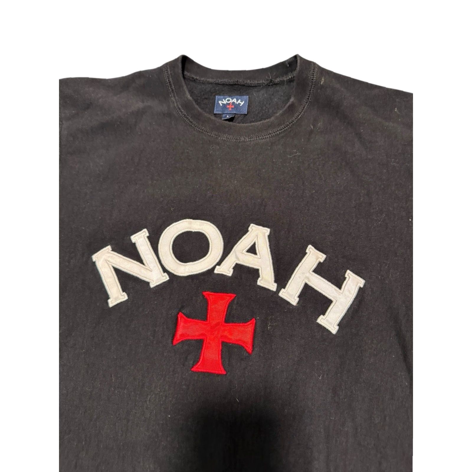 Noah NOAH NYC Sweatshirt Mens Black Large Graphic Print Logo Crew Neck Fleece Size US S / EU 44-46 / 1 - 6 Thumbnail