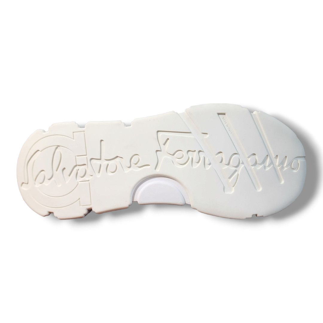 Salvatore Ferragamo Ferragamo White Booster Sneaker Men's Size 7/Women's Size 9 Size US 7 / EU 40 - 7 Thumbnail
