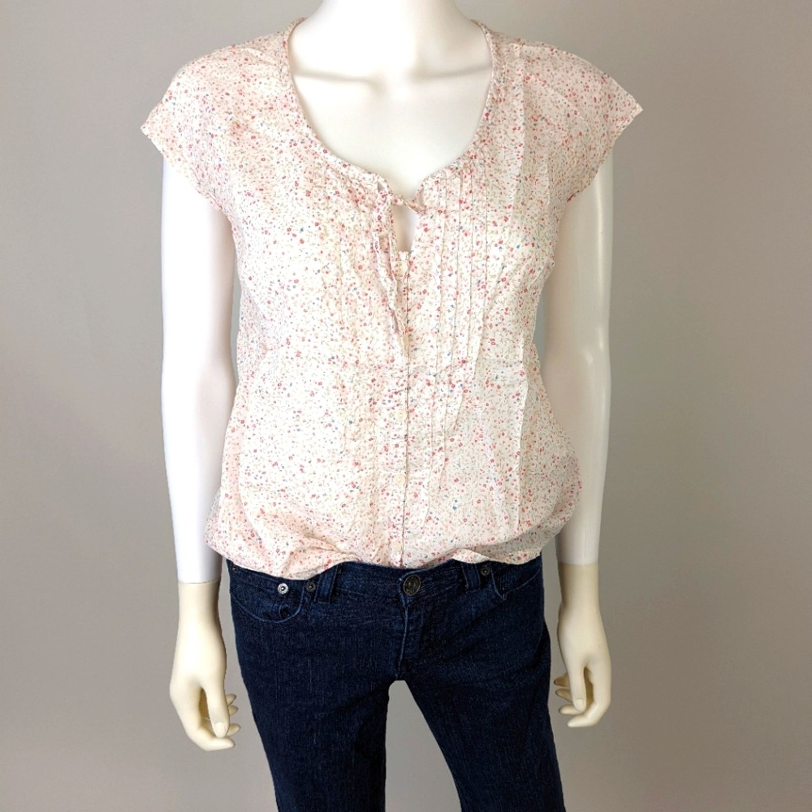 Eddie Bauer Eddie Bauer Floral Blouse Size S / US 4 / IT 40 - 1 Thumbnail