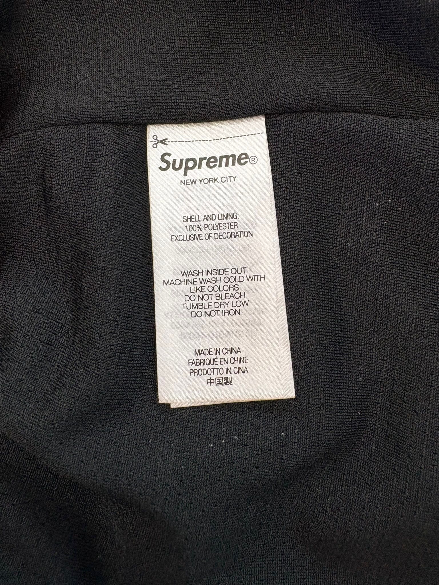 Supreme Supreme "Big Script" Mesh Short (Black) Size US 34 / EU 50 - 2 Thumbnail