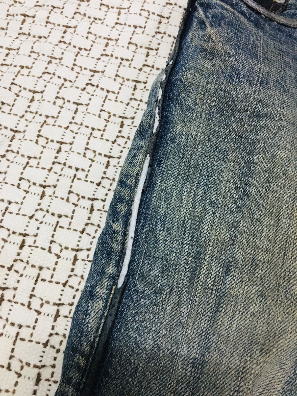 Morgan Homme Morgan Homme Distressed Spiral Cut Jeans (Y01) Size US 32 / EU 48 - 17 Thumbnail