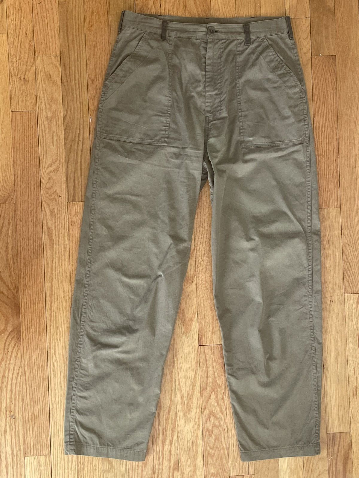 image of Maison Margiela x Replica Green Madison Margiela Army Pants W/ Mismatched Belt Loops (Size 32)