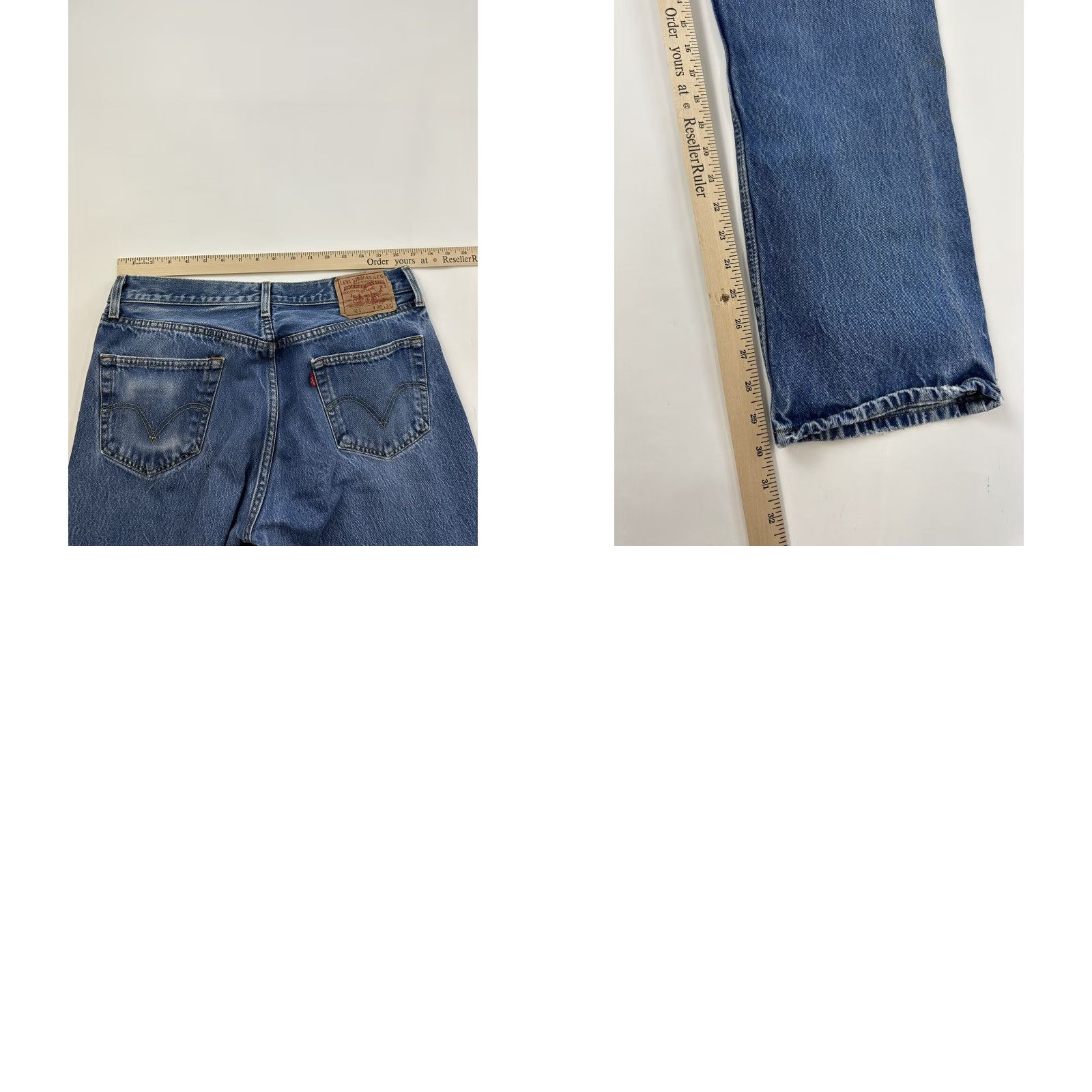 Levi's VINTAGE Levi’s 501 Jeans Mens 34x30 Blue Tagged 36x34 Not Redline Straight Cotton Jeans Mens Blue 501 Style 34 Size US 30 / EU 46 - 8 Thumbnail