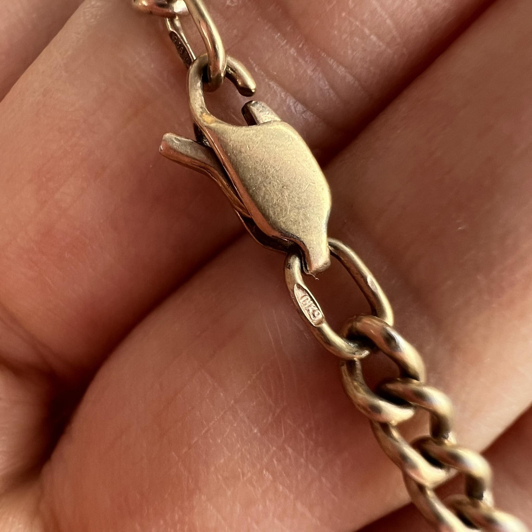 Sterling Silver Vintage Gilt Sterling Silver 925 Chain Necklace Marked 20g Size ONE SIZE - 6 Thumbnail