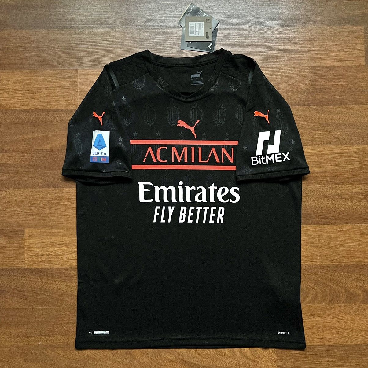 Puma × Vintage NWT AC MILAN PUMA 2021/2022 FOOTBALL THIRD JERSEY #17 LEAO Size US L / EU 52-54 / 3 - 10 Thumbnail