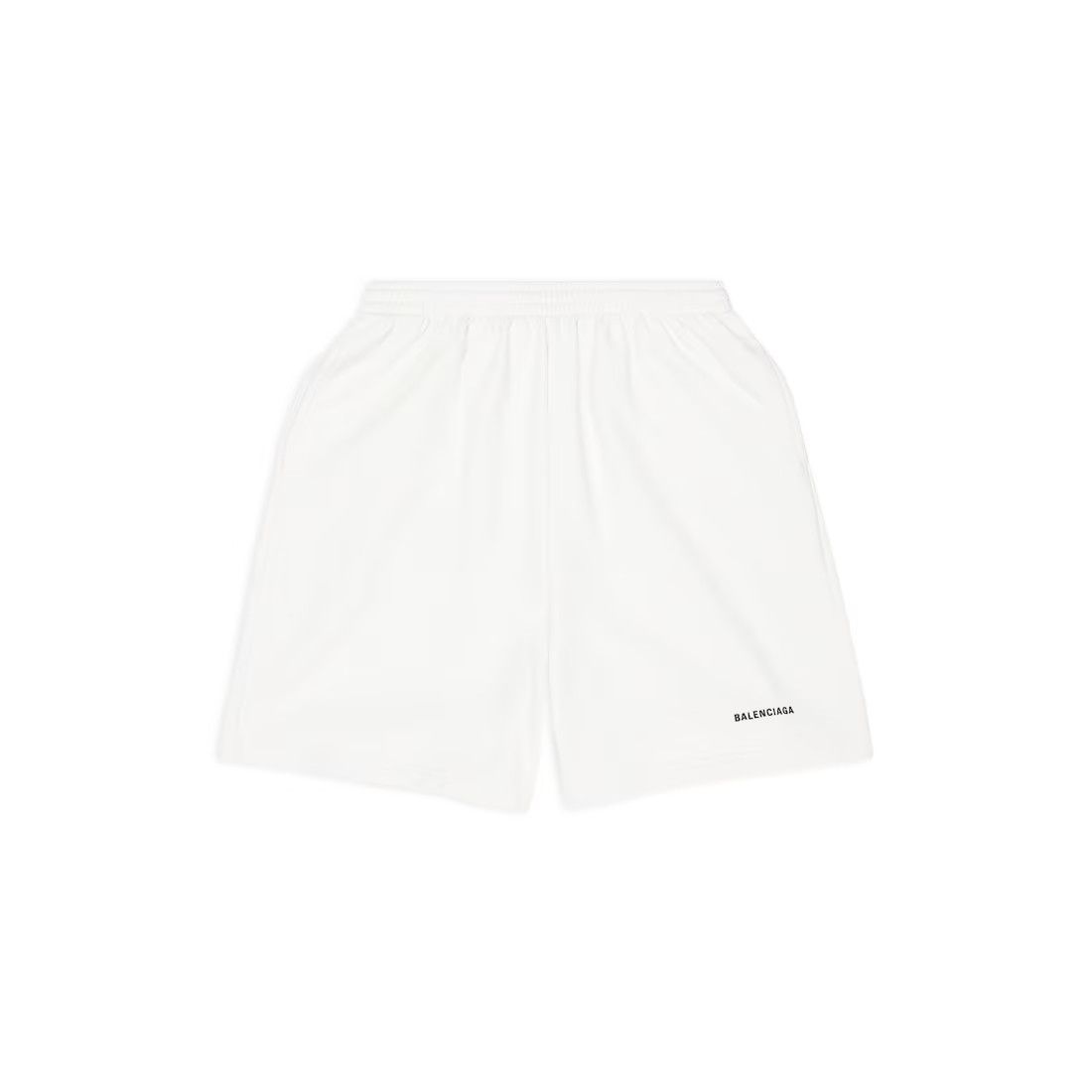 Balenciaga o1mt1gz0924 Sweat Shorts in White Size 24" / US 00 / IT 34 - 1 Thumbnail