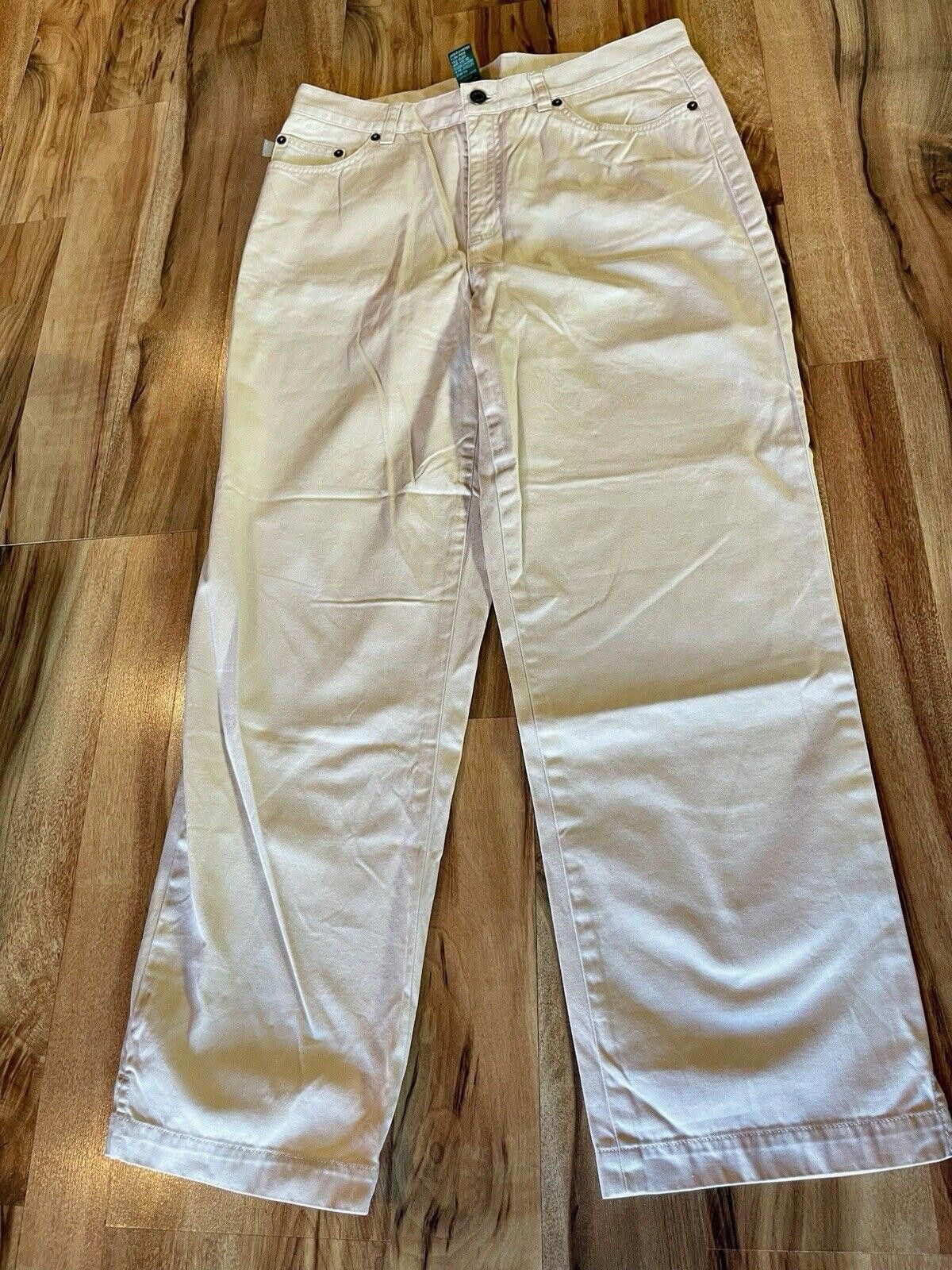 Polo Ralph Lauren Ralph Lauren Women’s White Jeans Pants Sz 8 (A1) Size 30" / US 8 / IT 44 - 1 Thumbnail