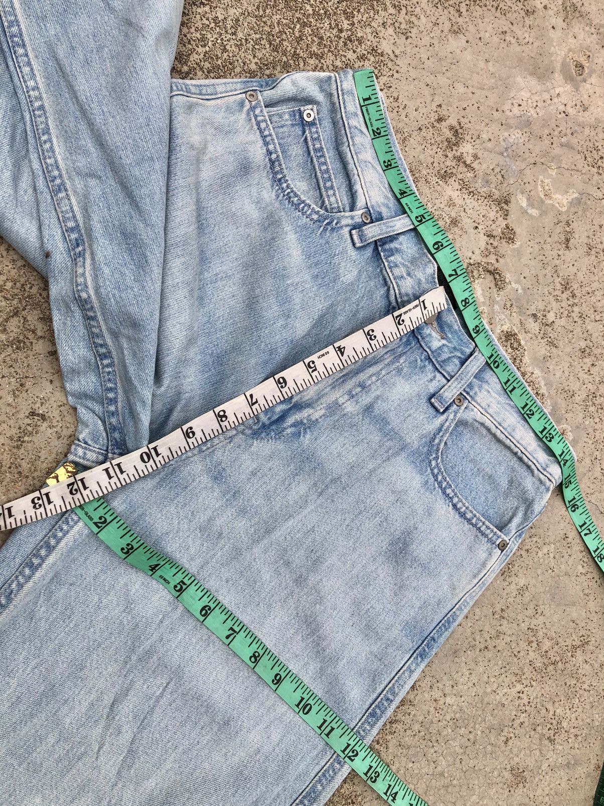 Uniqlo BAGGY⚡️⚡️LITE BLUE WIDE LEG DENIM Size US 30 / EU 46 - 5 Thumbnail