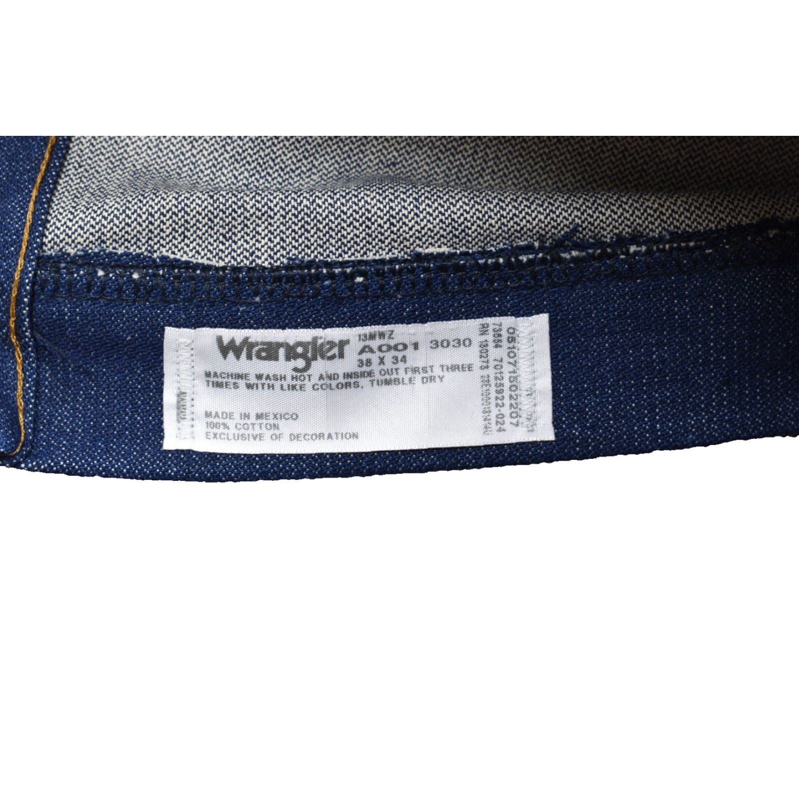 Wrangler Wrangler Jeans 38x34 Cowboy Cut 13MWZ Original Fit Men’s Denim 5-Pocket Logo Blue 100% Cotton Wrangler Cowboy Cut Size US 38 / EU 54 - 2 Thumbnail
