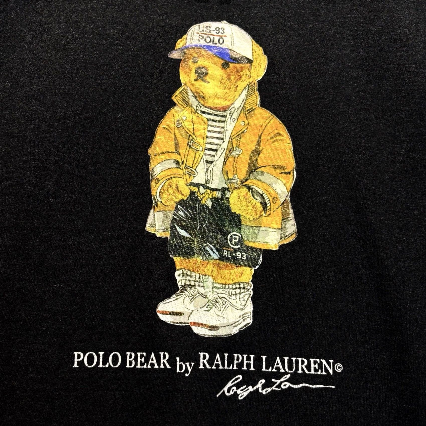 Polo Ralph Lauren VINTAGE Polo Bear Sweatshirt Polo Ralph Lauren Womens Charcoal Grey Size L Pullover Crew Neck Size L / US 10 / IT 46 - 3 Thumbnail