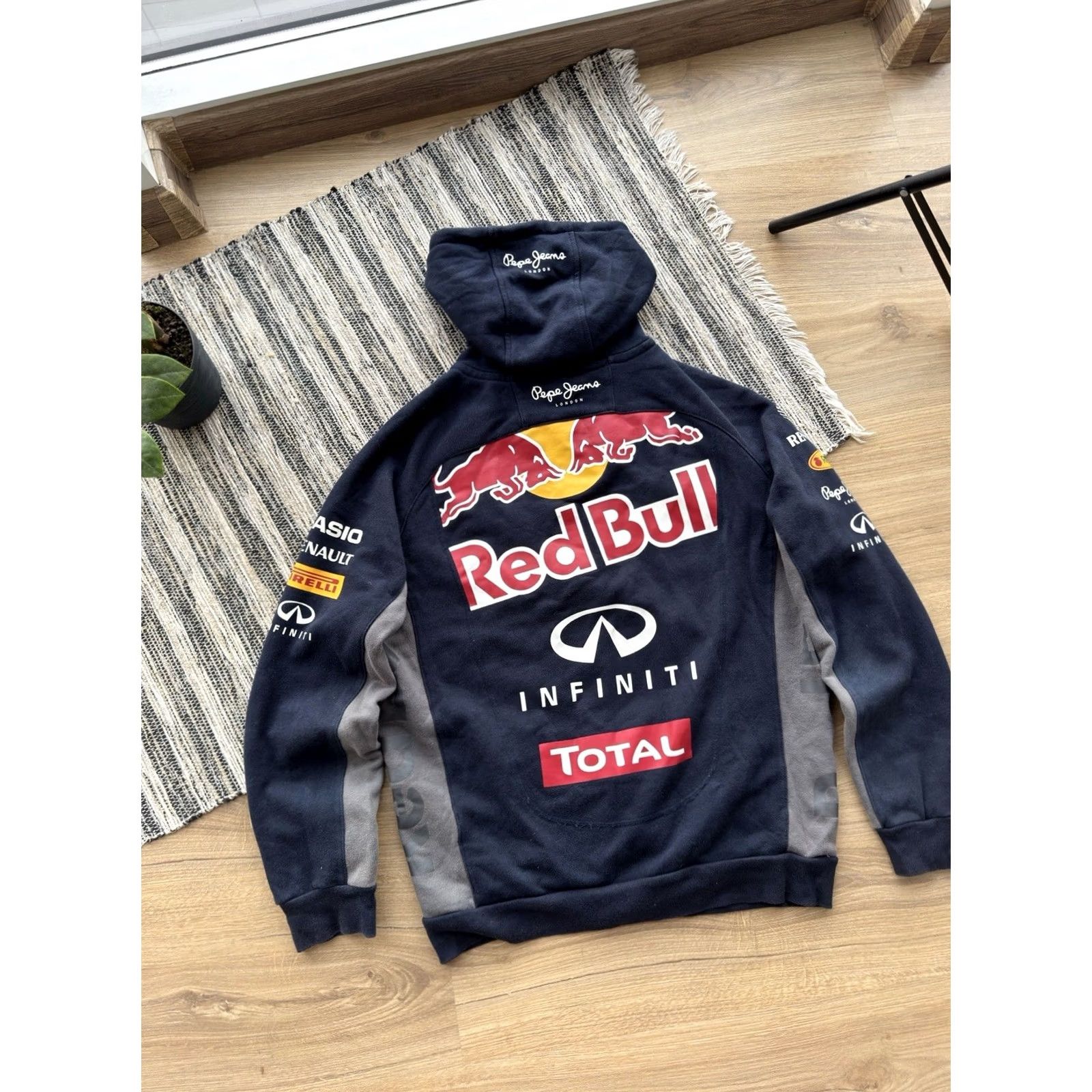 Pepe Jeans VINTAGE Pepe Jeans Red Bull Racing Hoodie Shirt Zip Classic Men S-M Blue 90s Racing Logo Size US S / EU 44-46 / 1 - 3 Thumbnail