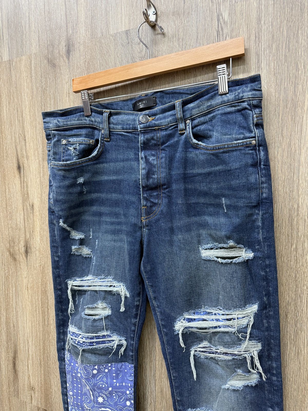Amiri Amiri Blue Jeans Bandana Patch Size US 36 / EU 52 - 4 Thumbnail