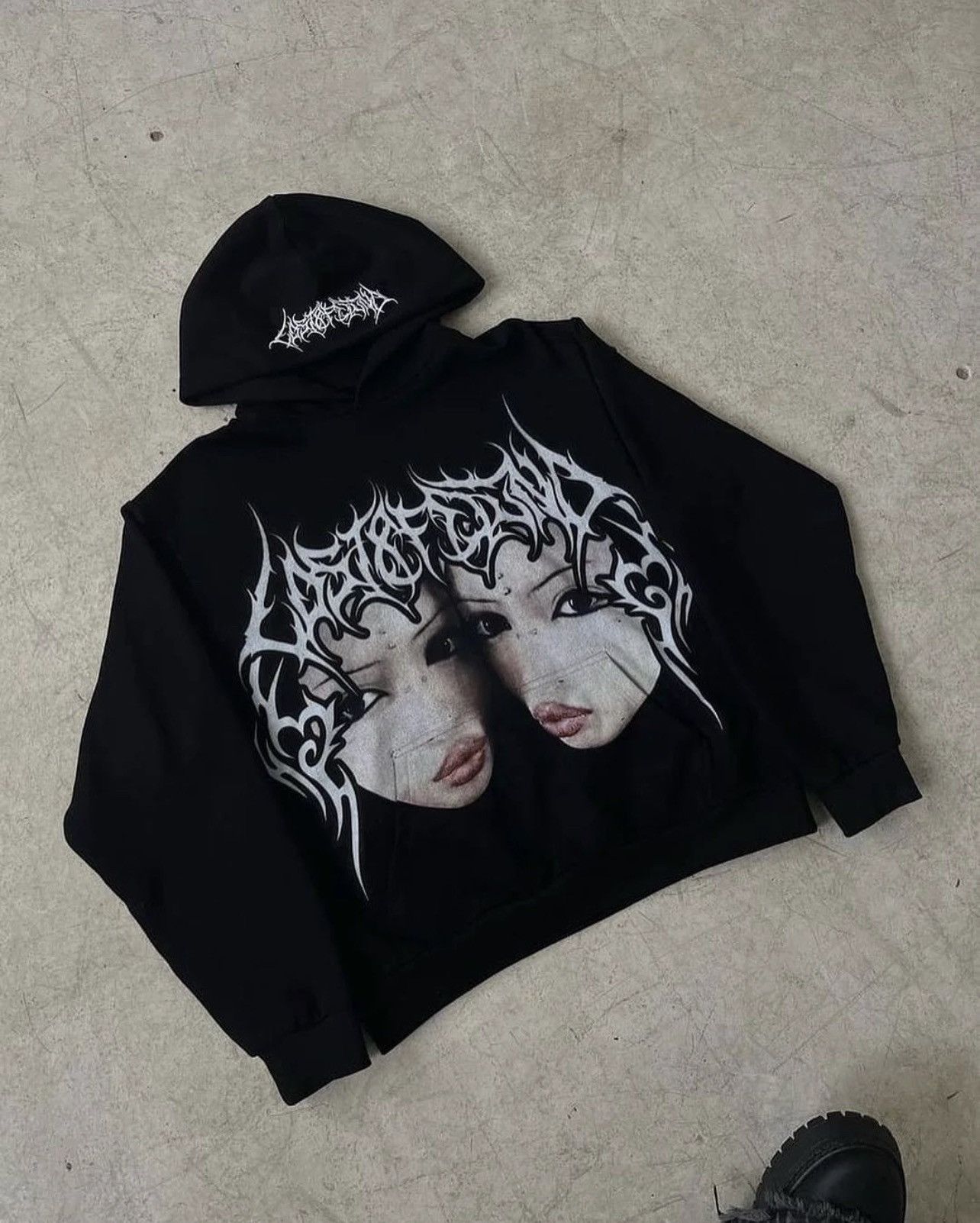 Other Oversized Punk Vintage kpop Anime hoodie Size US L / EU 52-54 / 3 - 3 Thumbnail