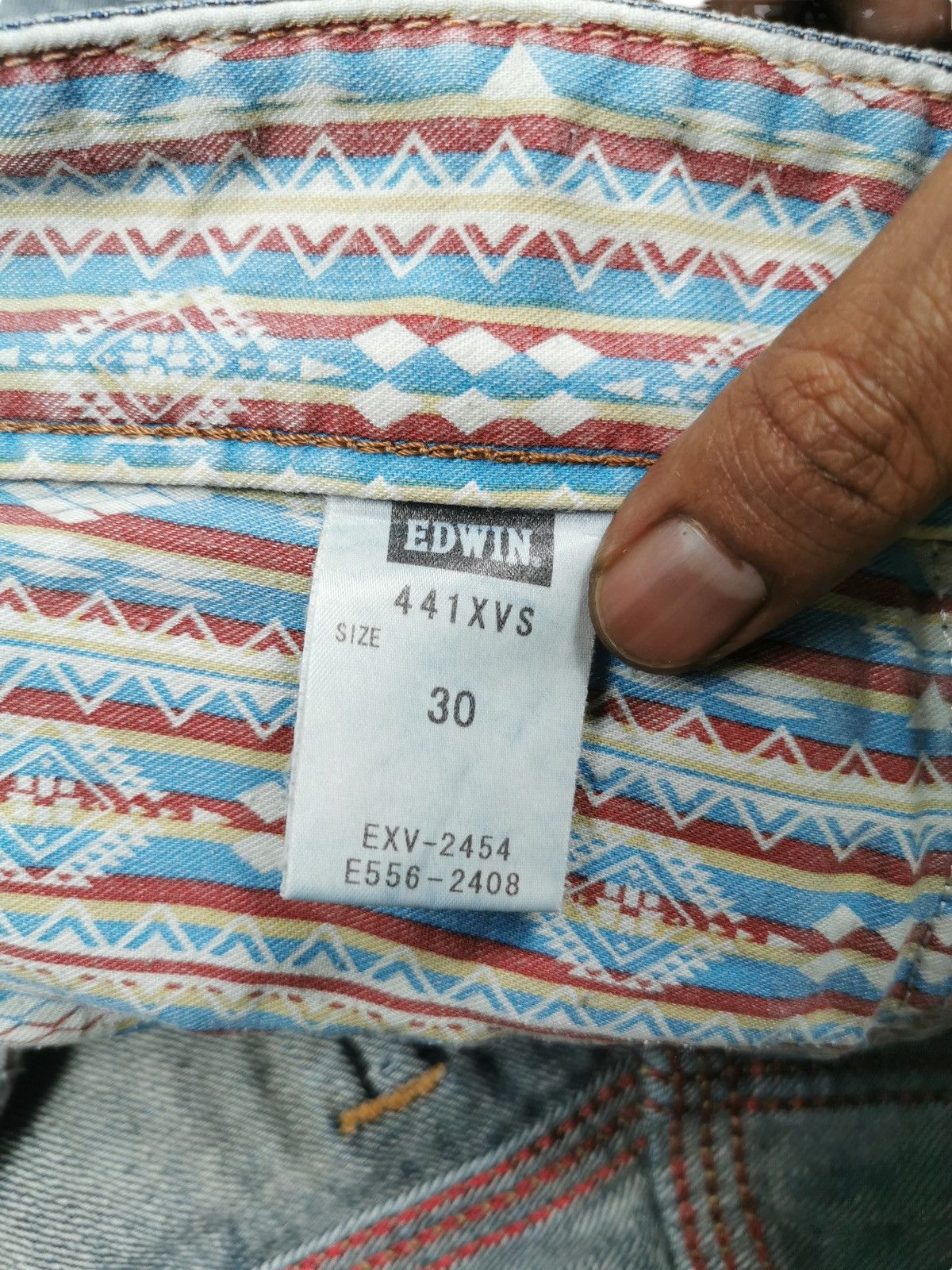 Tornado Mart Vintage Edwin Distressed Flared,Bootcuts Jeans Size US 31 - 7 Thumbnail