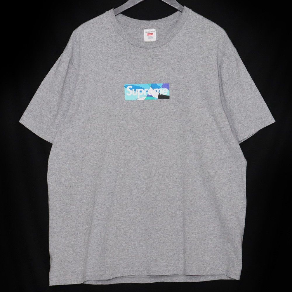 Supreme × Vintage Supreme Box Logo Safety Orange 2001 Tee Grey