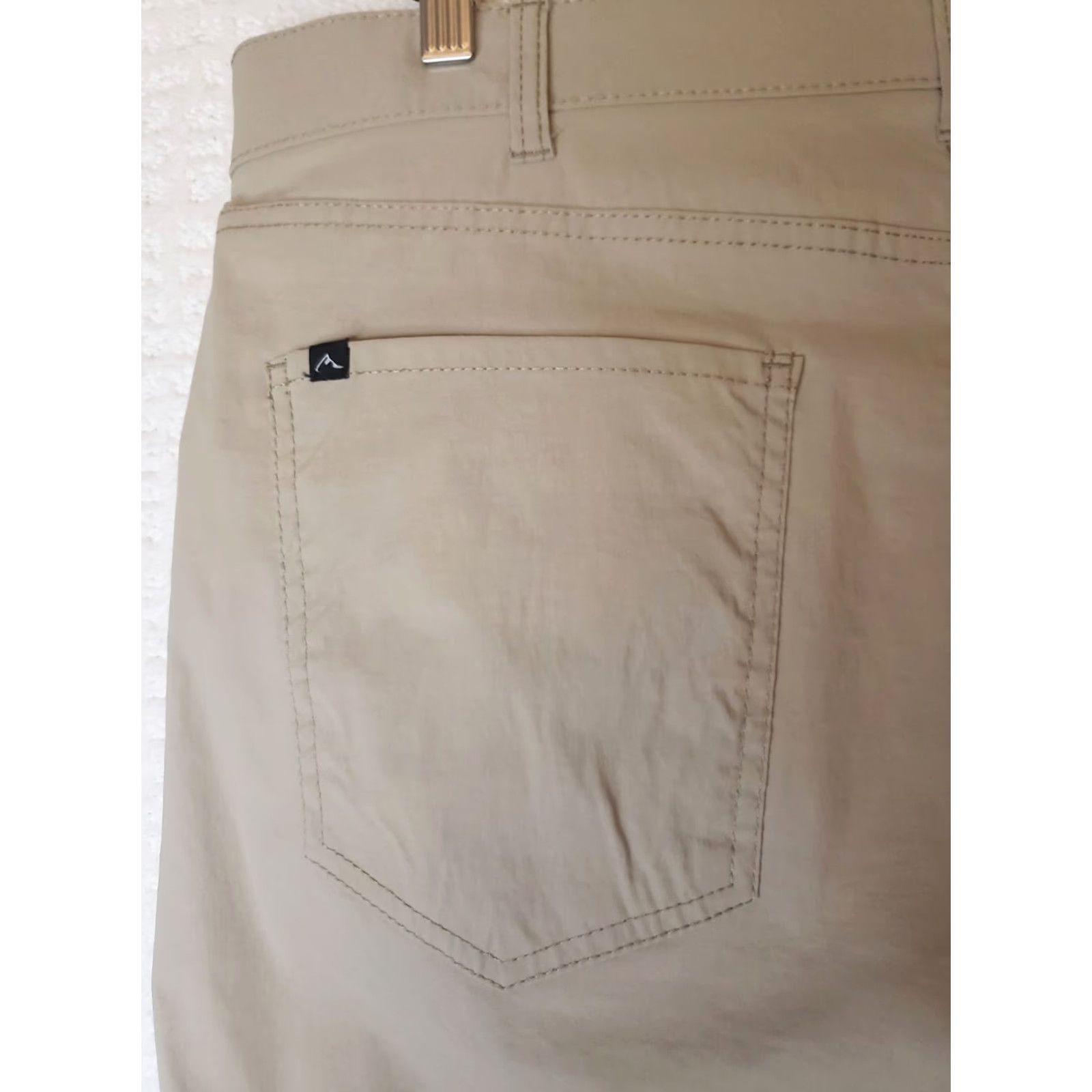 Vintage Denali Pants Mens 36x32 Khaki Nylon Stretchy Lightweight Outdoor Hiking Windbreaker 5-Pocket Beige Regular Mens Size US 36 / EU 52 - 6 Thumbnail