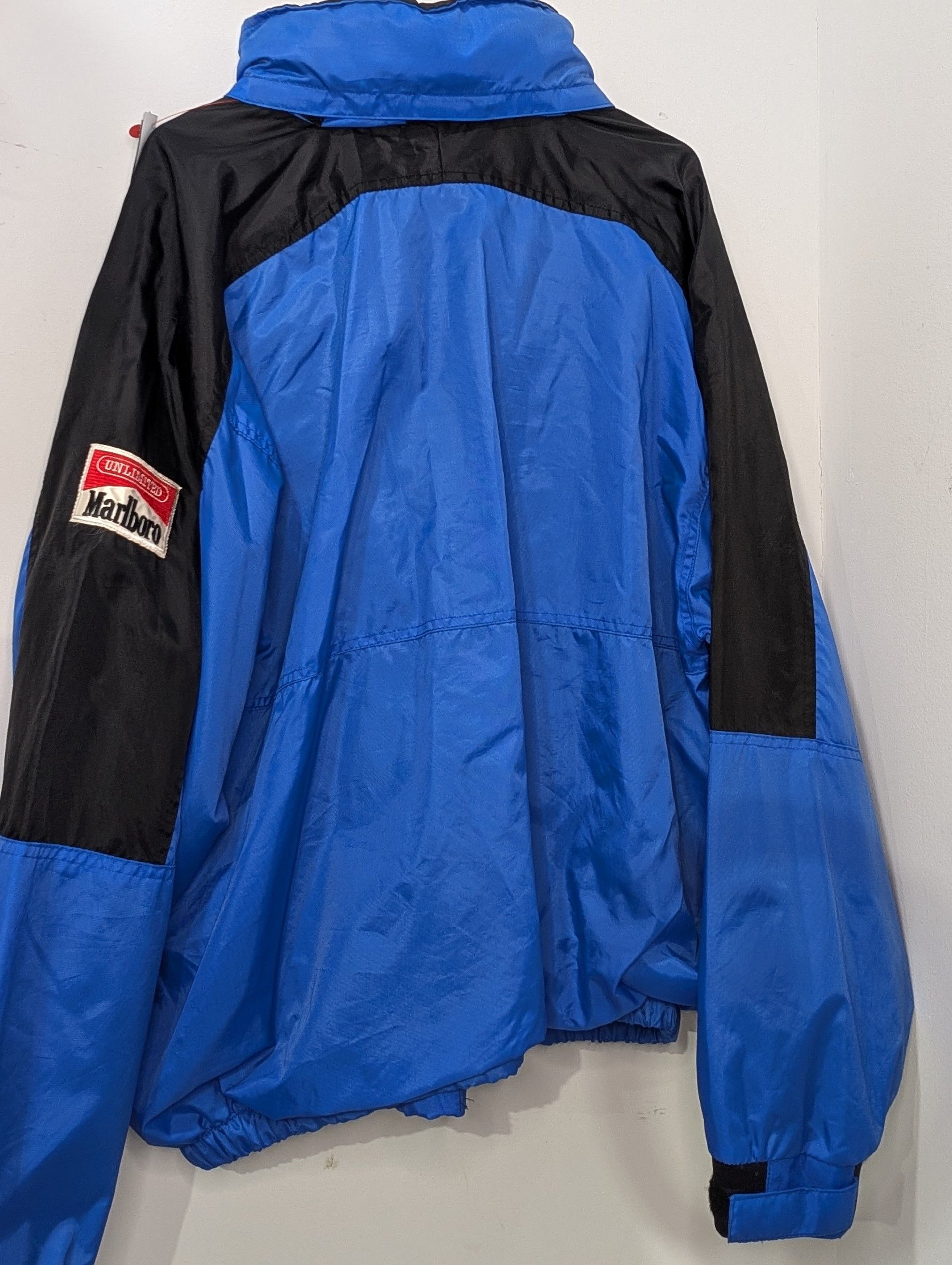 Marlboro Vintage 90s Marlboro Unlimited Windbreaker Jacket Size US L / EU 52-54 / 3 - 3 Thumbnail
