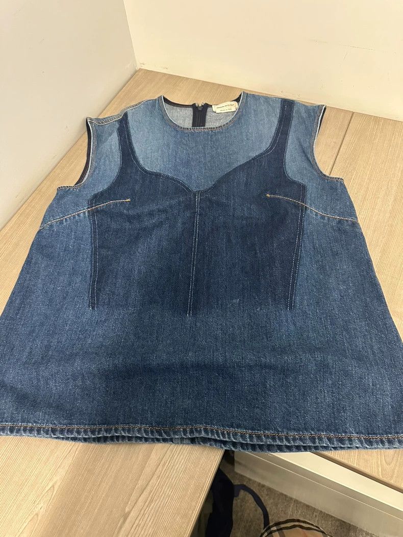 Alexander McQueen Alexander McQueen Sleeveless Denim Top- DMC Size US L / EU 52-54 / 3 - 1 Thumbnail