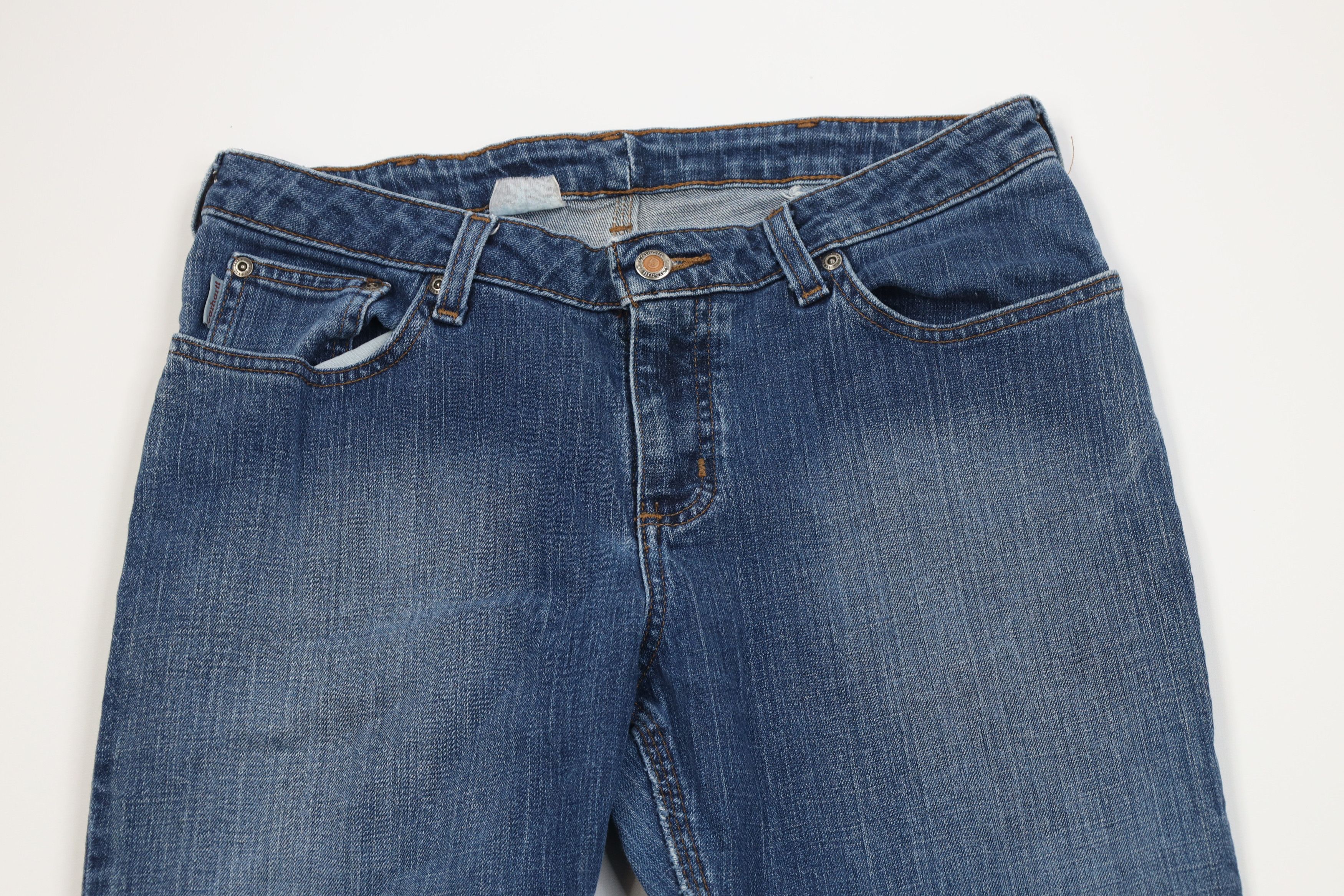 Carhartt Vintage Y2K Carhartt Spell Out Rhinestone Flared Denim Jeans Size 31" - 2 Thumbnail