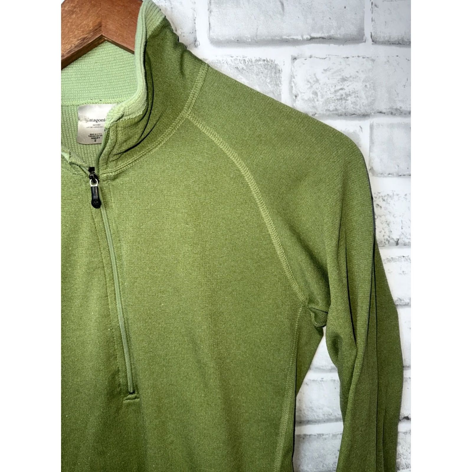 Patagonia Patagonia Pullover Womens S Green Vtg Quarter Zip POLARTEC USA Size S / US 4 / IT 40 - 3 Thumbnail