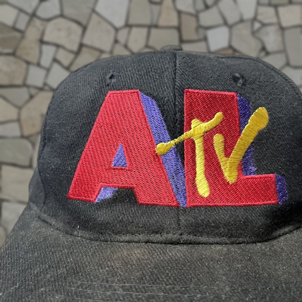 VINTAGE 90s Weird AL Yankovic Snapback Hat ALtv MTV Logo Cap/Hat