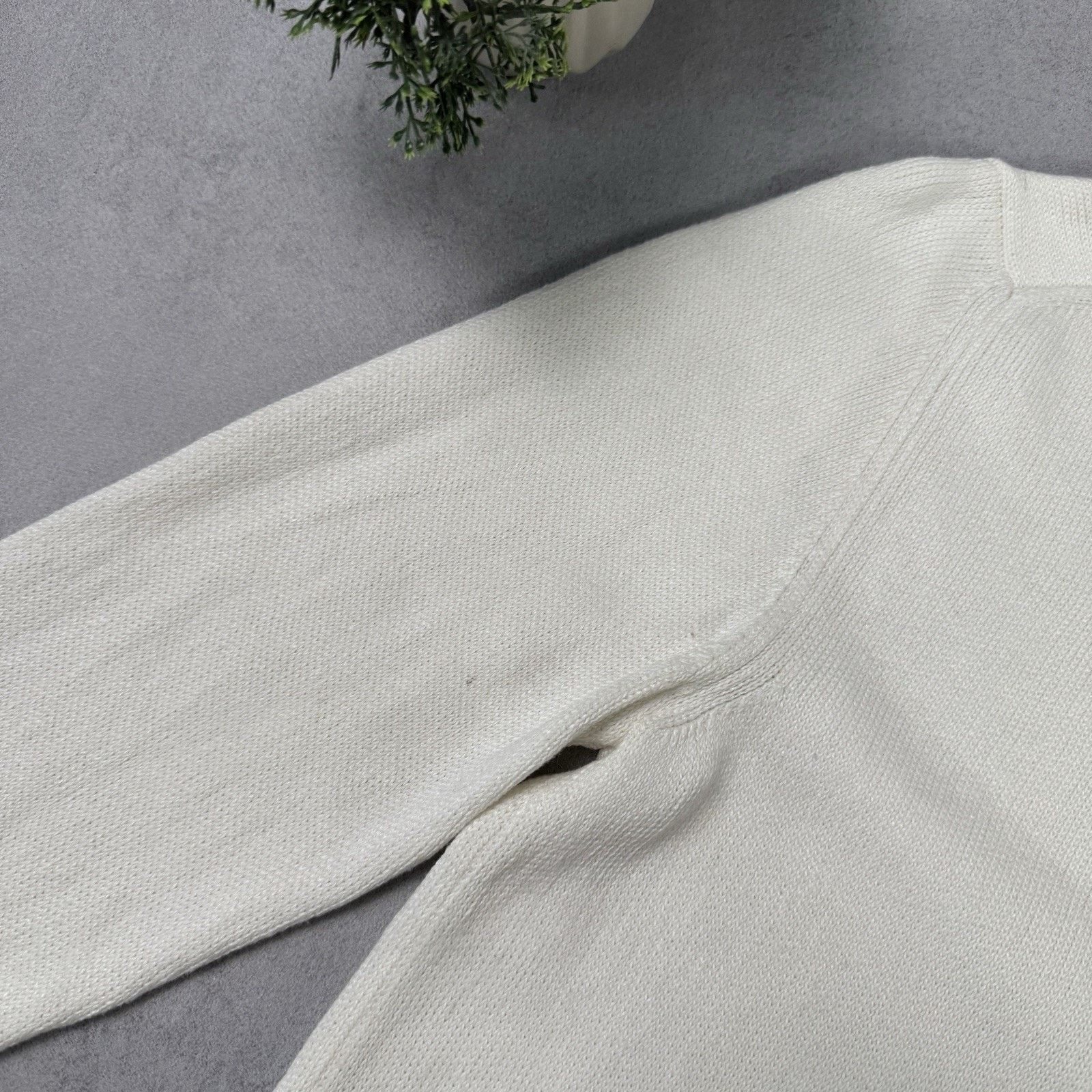 Zanone Zanone Men Linen/Cotton Cardigan Size 50 White Made In Italy Size US M / EU 48-50 / 2 - 15 Thumbnail