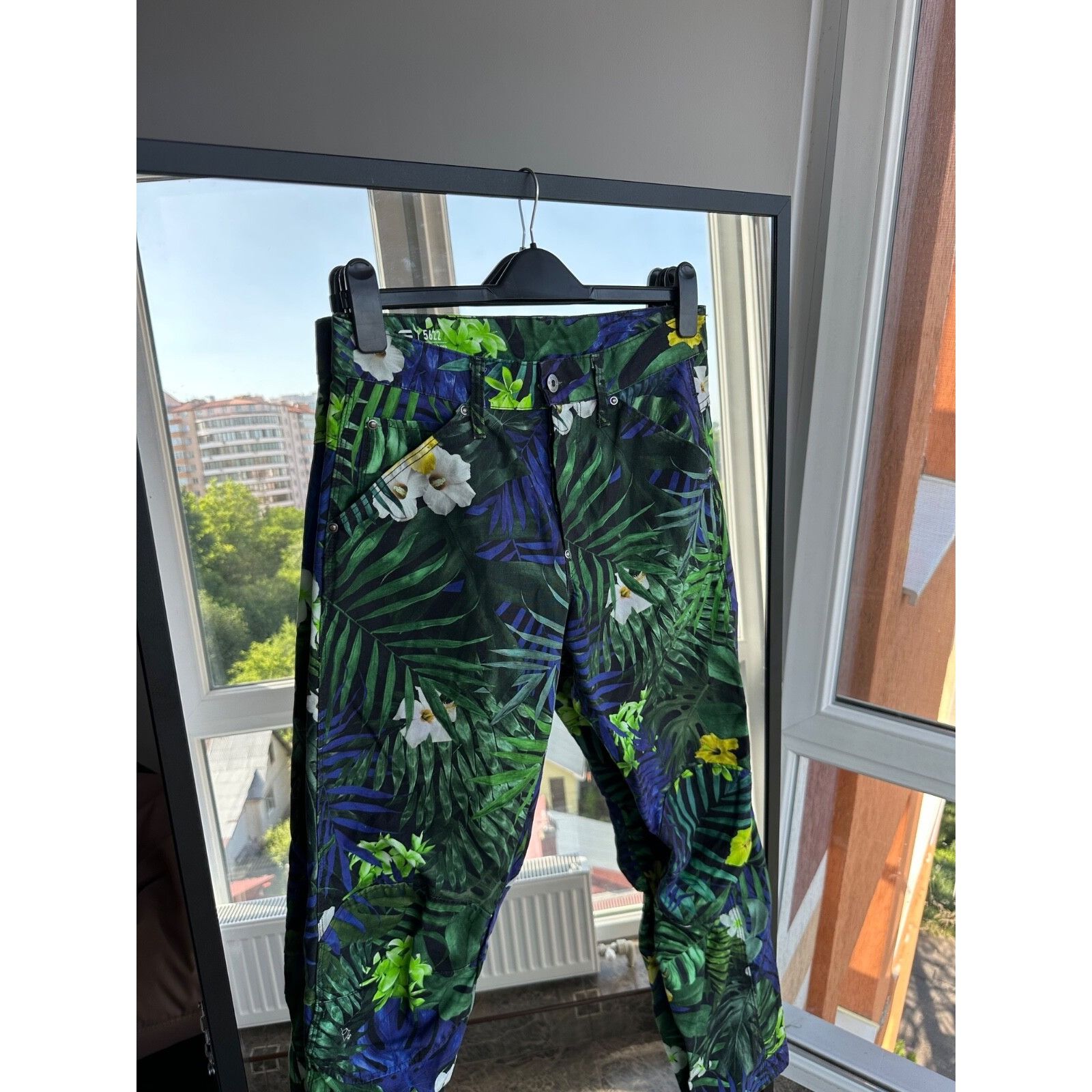 G-Star G Star Raw 5622 3D Tapered COJ Floral All Over Print Pants S Size US 29 - 2 Thumbnail