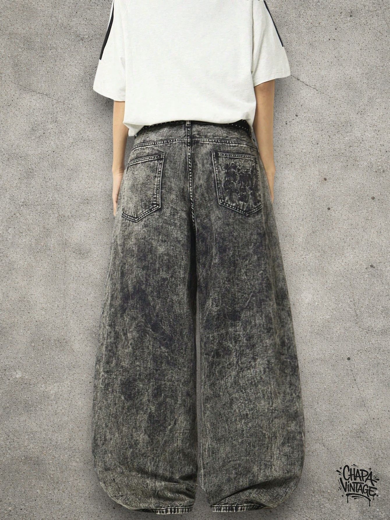 Japanese Brand Wide leg loose jeans Size US 32 / EU 48 - 4 Thumbnail