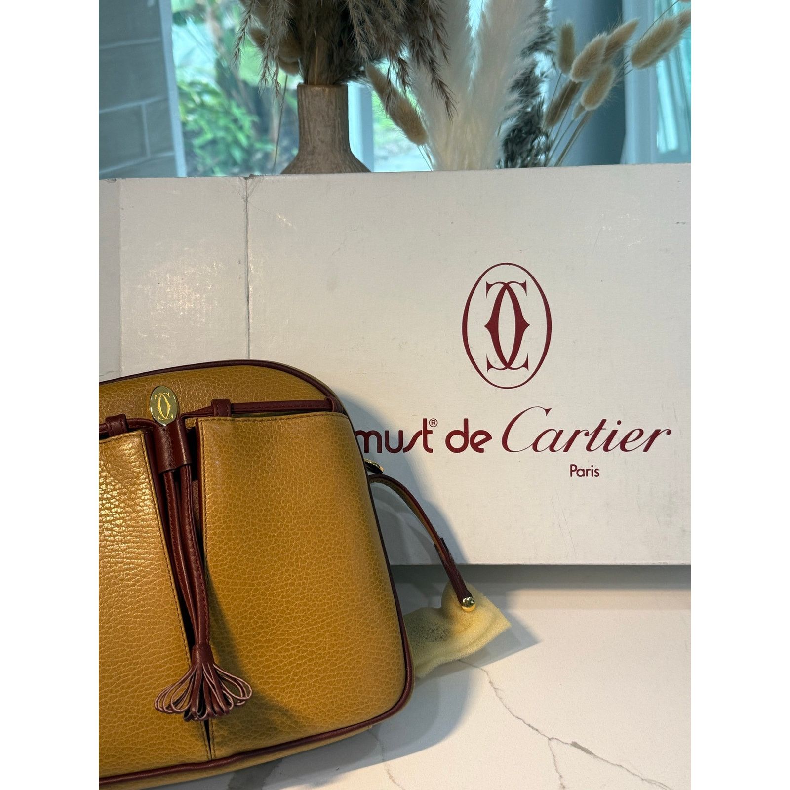 Cartier Cartier Vintage TwoTone Shoulder Bag with Drawstring NWT Box Size ONE SIZE - 13 Thumbnail