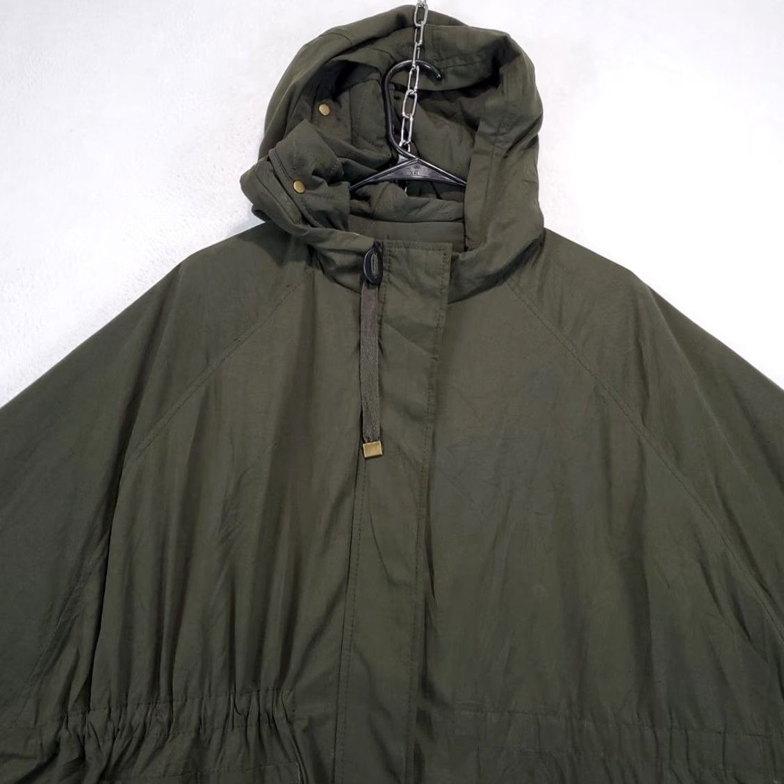 Forever 21 FOREVER 21 Olive Green Military Jacket Women's L Hooded Gorpcore Casual Travel Workwear Military Jacket Size L / US 10 / IT 46 - 4 Thumbnail