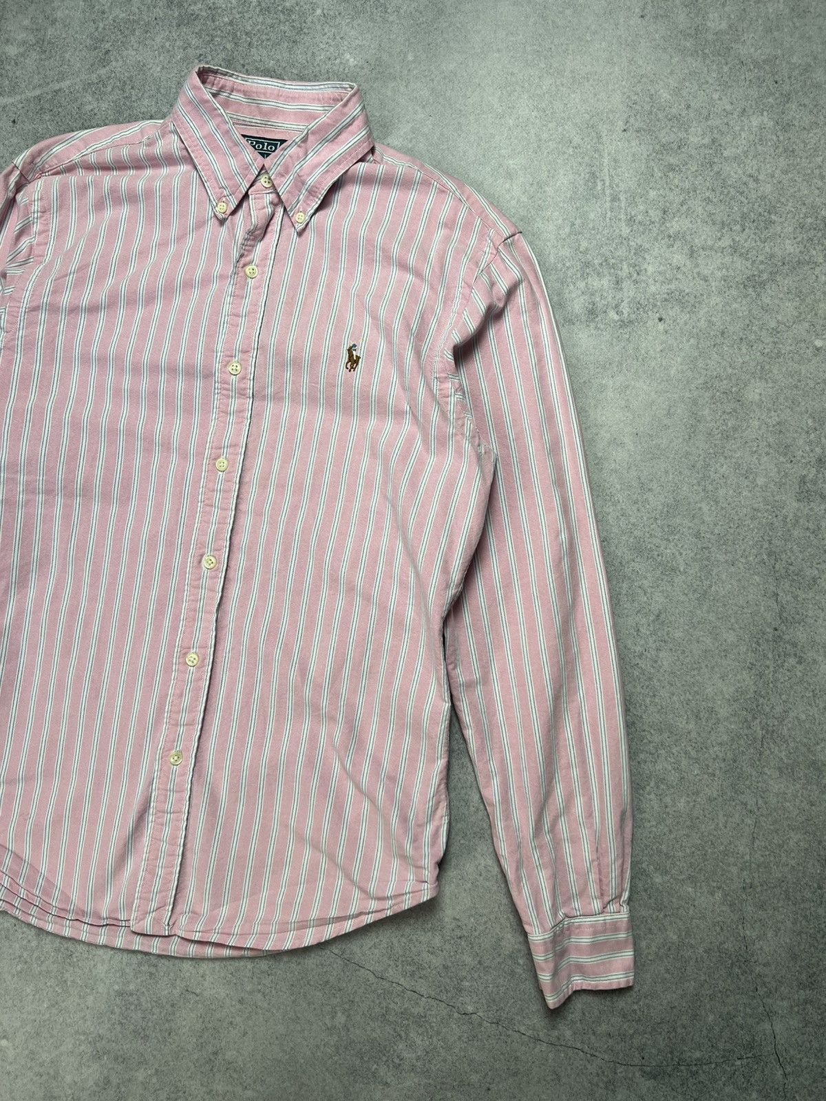 Ralph Lauren Vintage Polo Ralph Lauren Pink Distressed Y2K Shirt Size US M / EU 48-50 / 2 - 2 Thumbnail