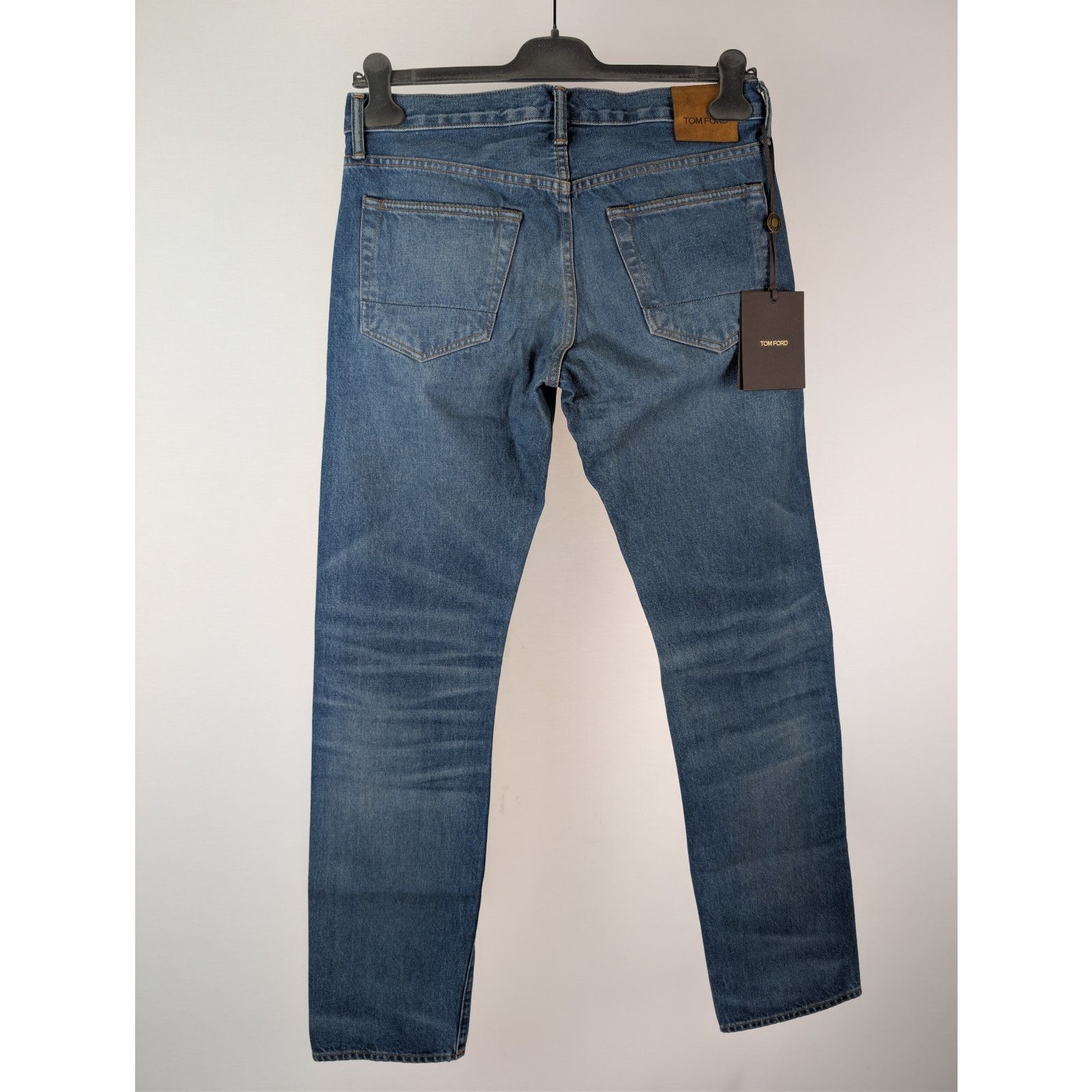 Tom Ford o1rshd1 Straight Fit Denim Jeans in Navy Blue Size US 38 / EU 54 - 11 Thumbnail