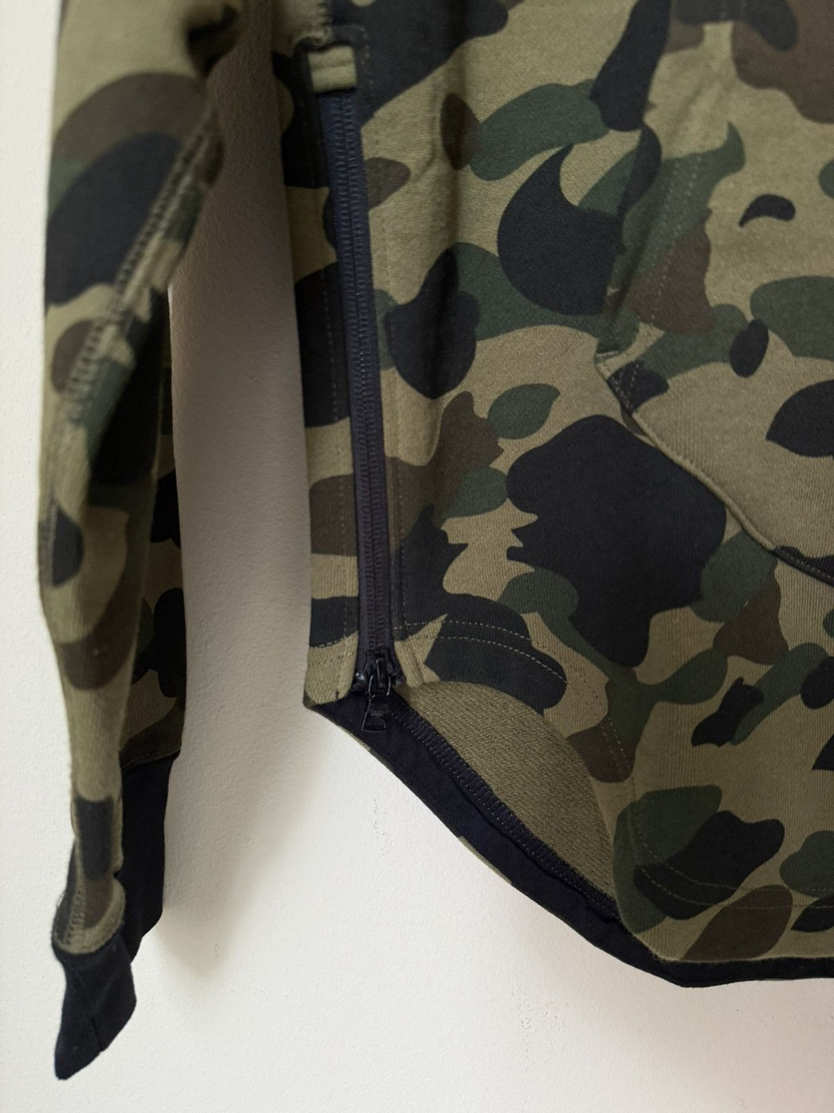 Bape BAPE Green Camo Hoodie. Fleece Lined/Side Zippers. NWT Rare Size US L / EU 52-54 / 3 - 6 Thumbnail