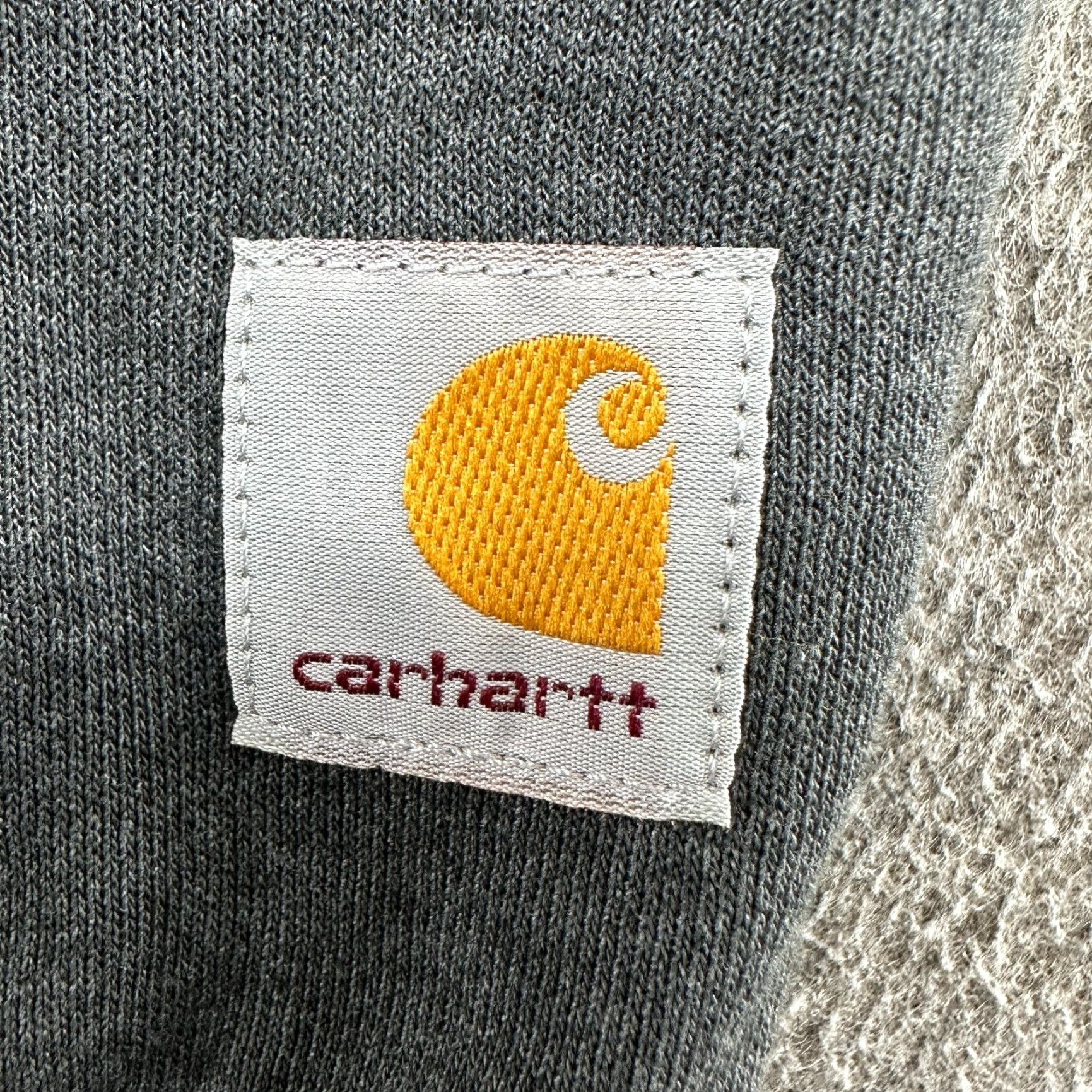 Carhartt Carhartt Sweatshirt Mens Small Gray Pullover Crew Neck Cotton Polyester Fleece Logo 90s Stacked Pocket, Regular Fit, Winter/All Seasons, Men Size US S / EU 44-46 / 1 - 6 Thumbnail