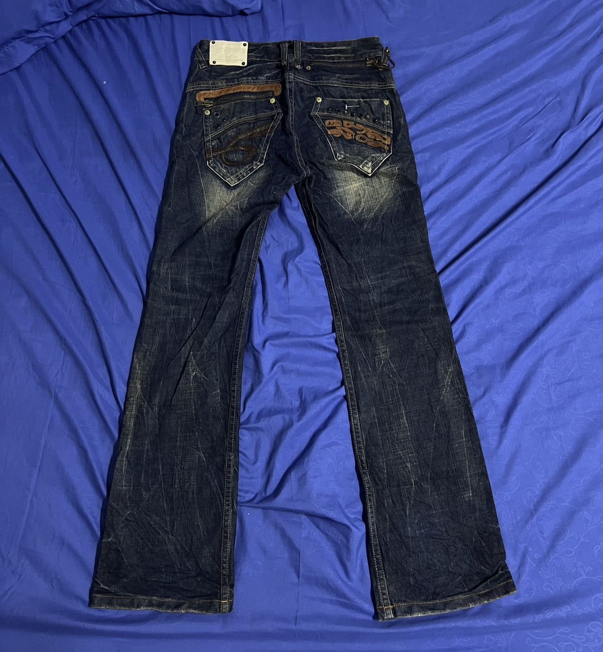 Designer × Japanese Brand REDPEPPER FLARED JEANS JAPANESE BRAND DENIM Size US 34 / EU 50 - 3 Thumbnail