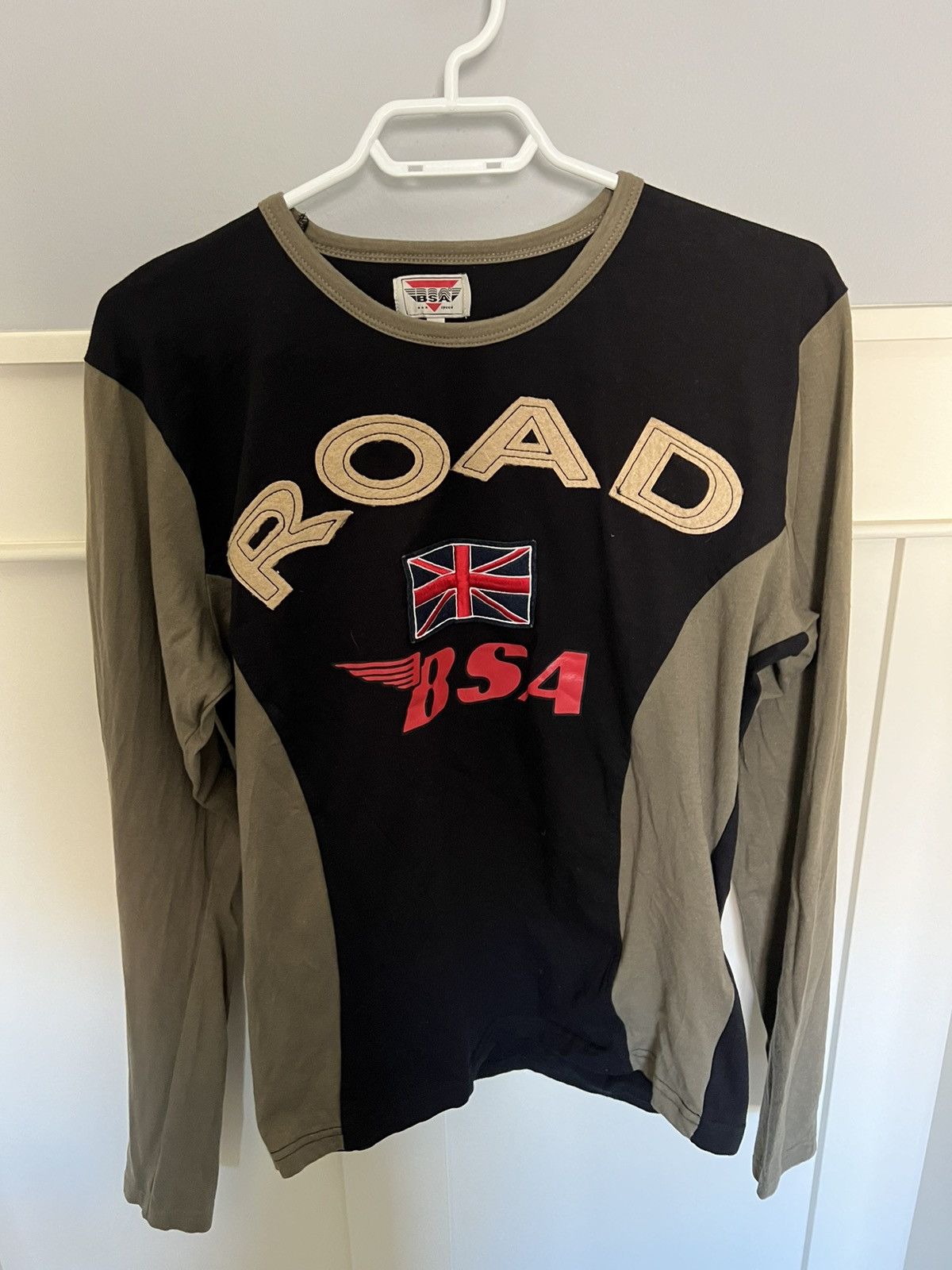 Vintage Vintage BSA motorcycle Union Jack fitted longsleeve Size US XL / EU 56 / 4 - 1 Thumbnail