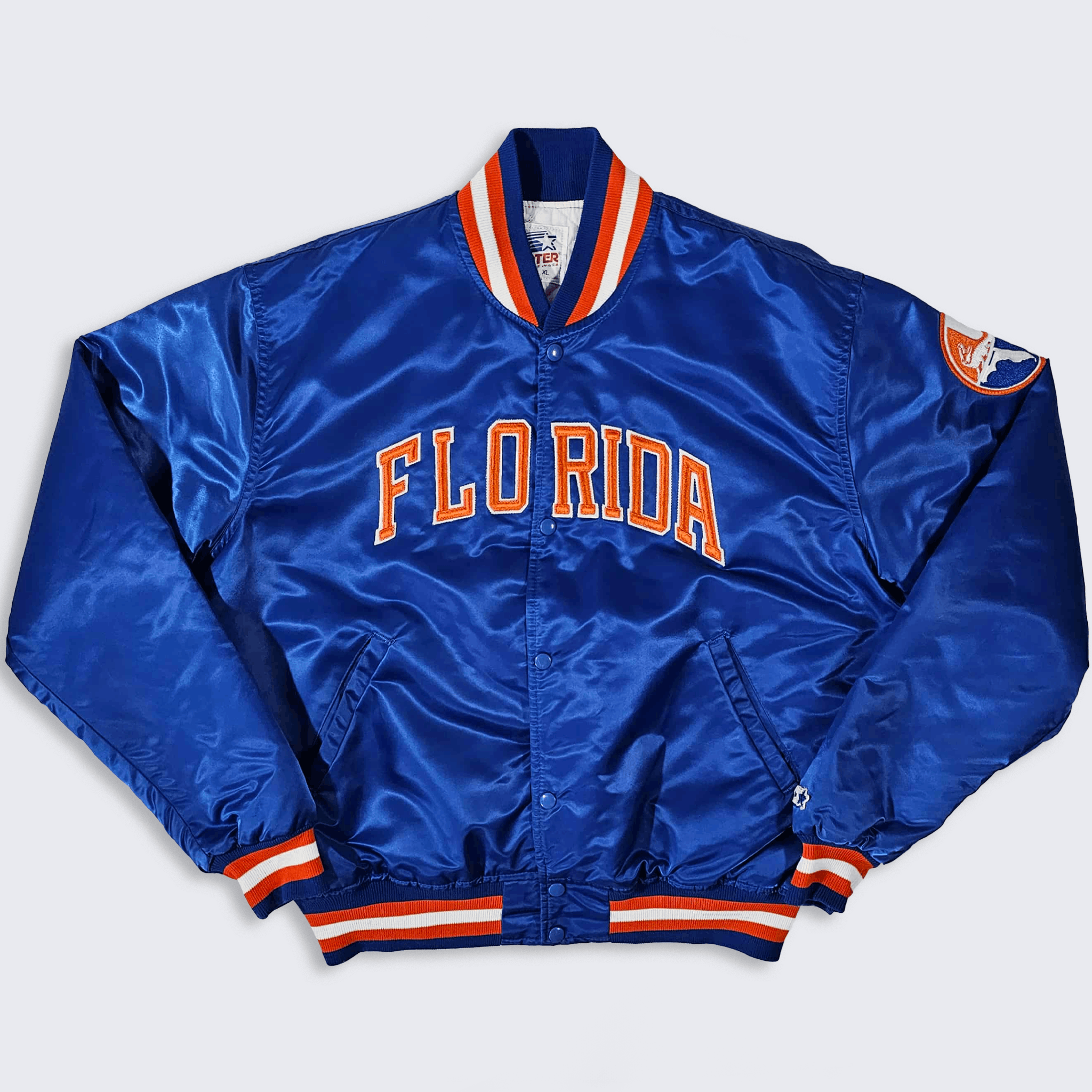 Starter Florida Gators Vintage 80s Starter Satin Bomber Jacket Size US XL / EU 56 / 4 - 1 Thumbnail