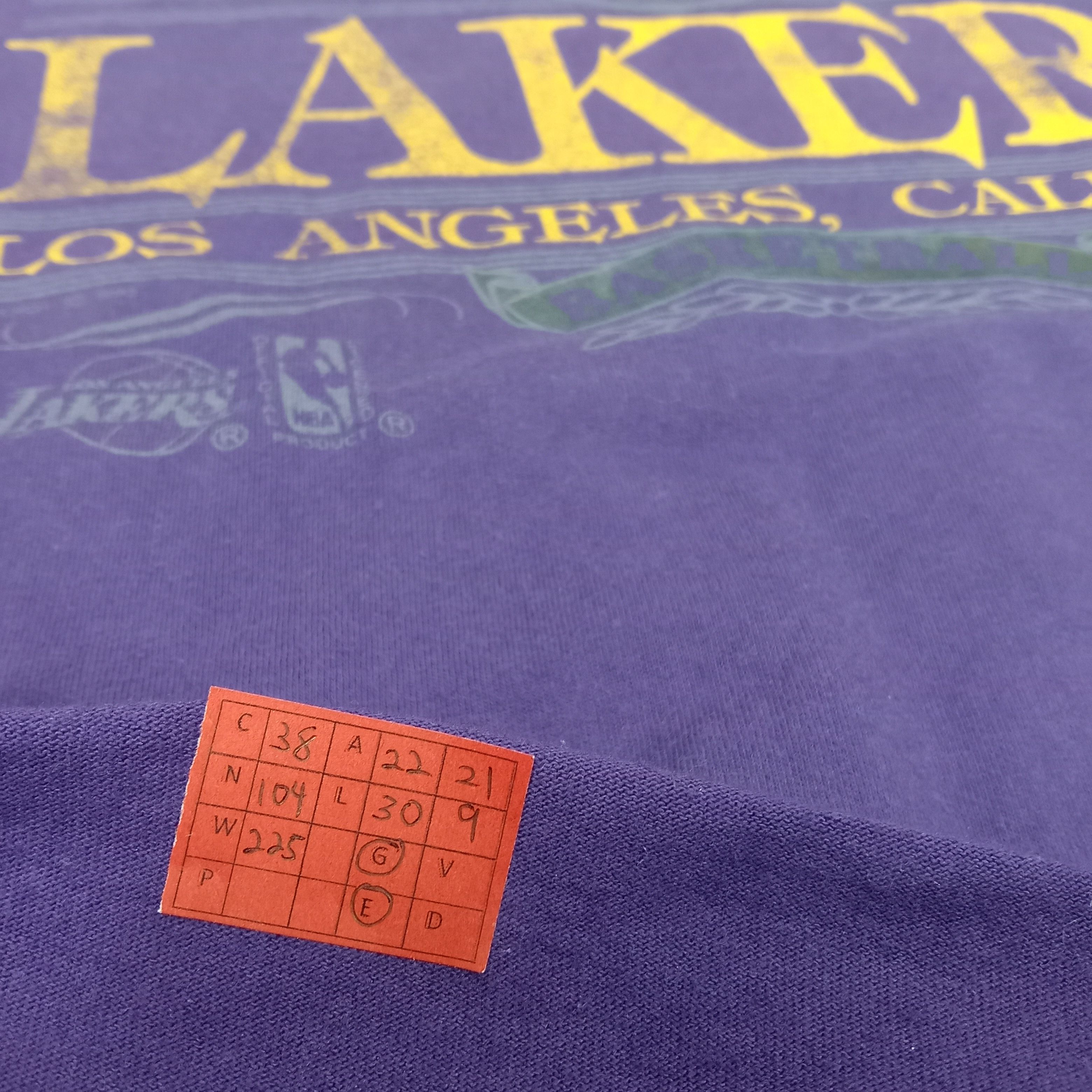 NBA × Vintage Lakers Los Angeles California NBA Vintage Tshirt Size US L / EU 52-54 / 3 - 8 Thumbnail