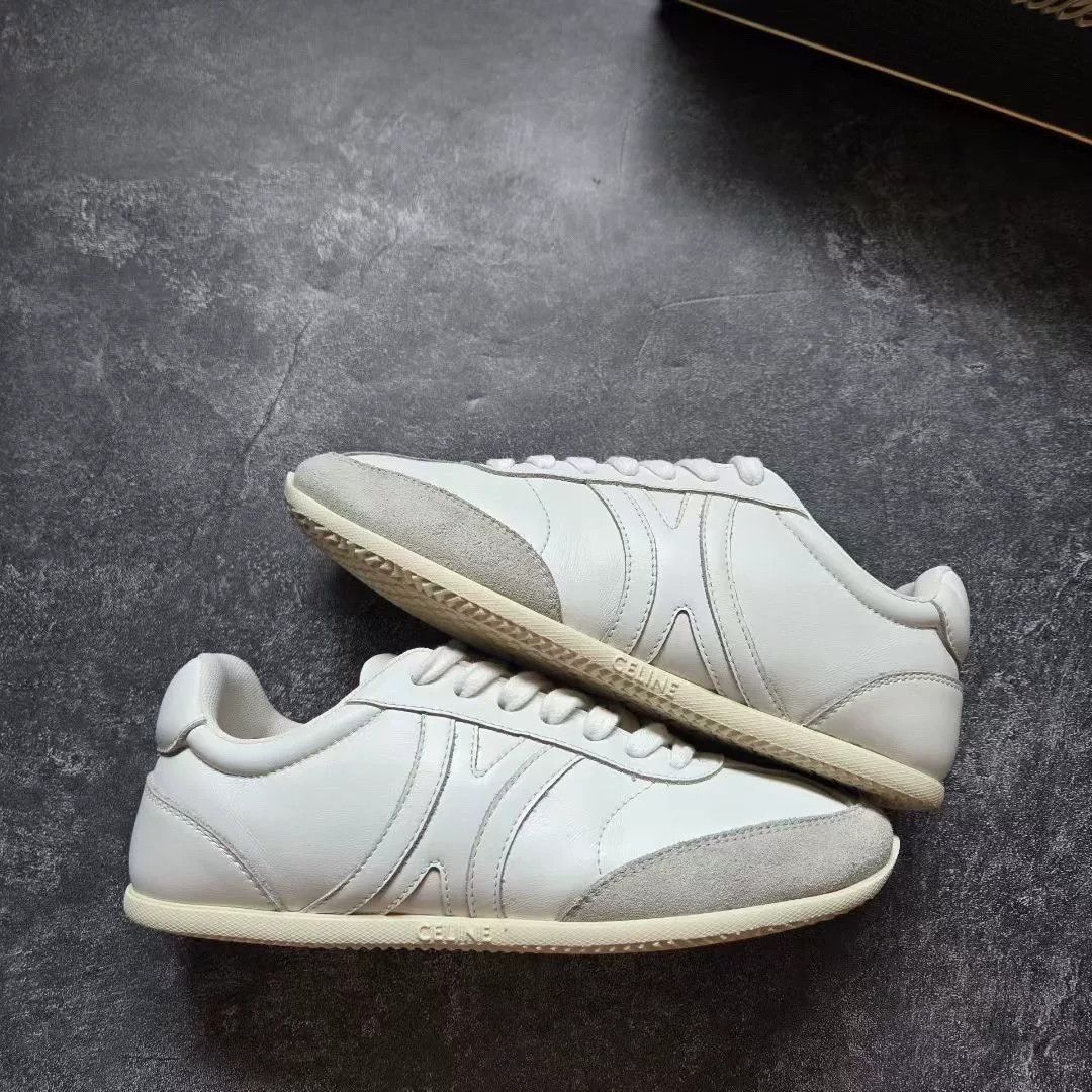 Celine Celine White Lowtop Sneakers 24 Women Size US 8 / IT 38 - 1 Thumbnail