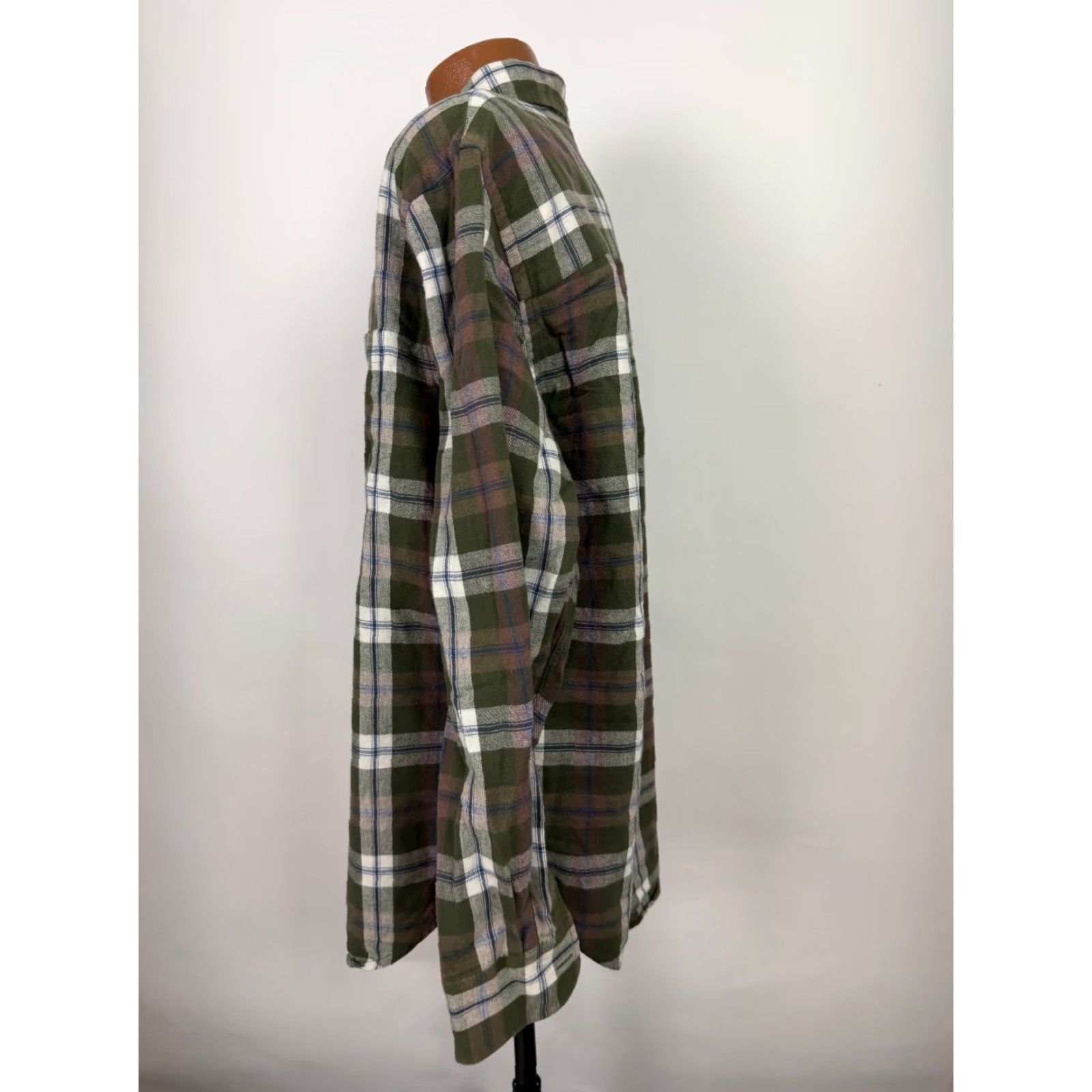 Roundtree & Yorke VINTAGE Roundtree & Yorke Flannel Shirt Men XL Olive Plaid Cotton 90s 90s Grunge Hipster Outdoor Preppy Button-Up Collared Long Sleeve Size US XL / EU 56 / 4 - 6 Thumbnail