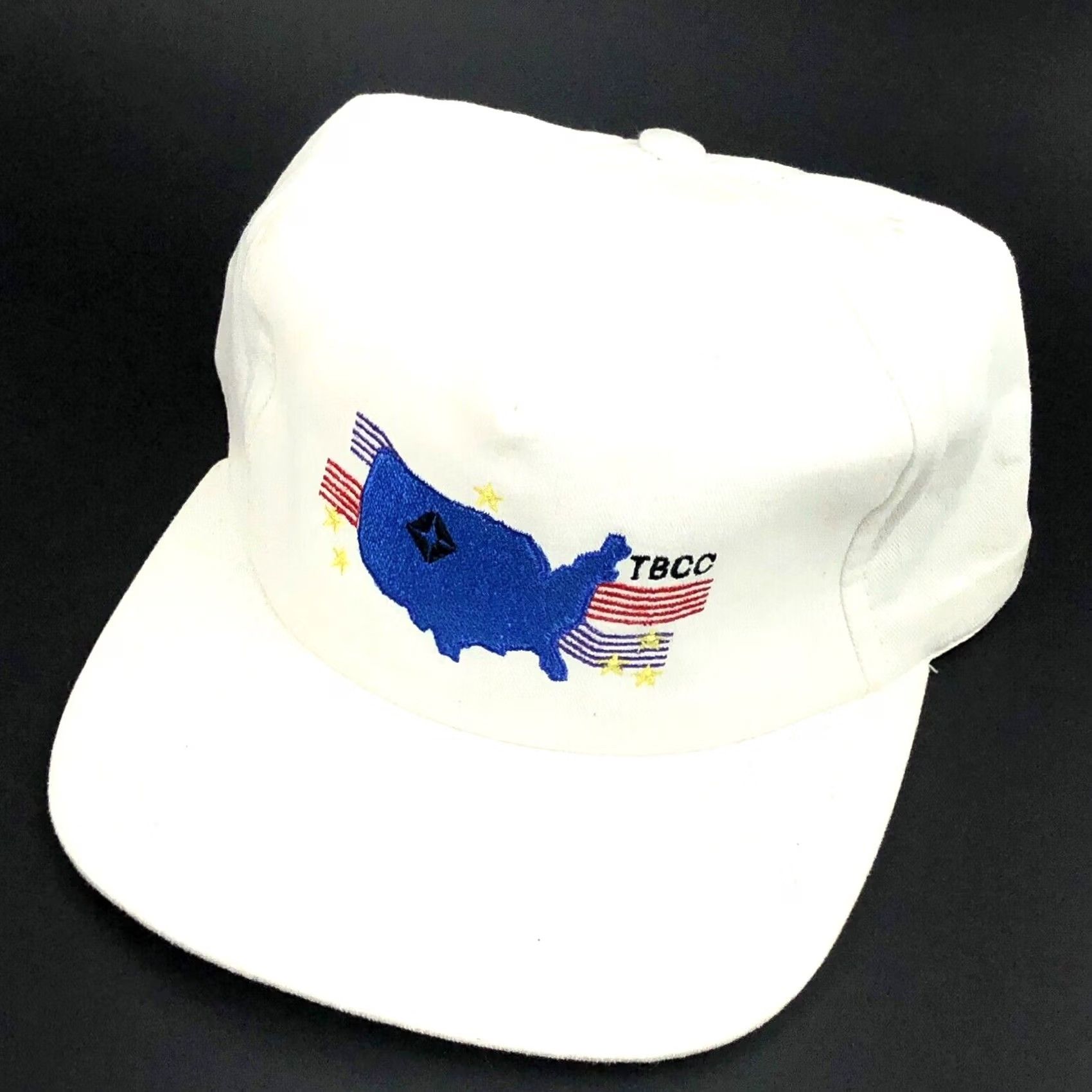 Vintage VINTAGE United States Trucker Hat Cap 90s Adjustable Strap Back USA TBCO White Men Size ONE SIZE - 2 Thumbnail