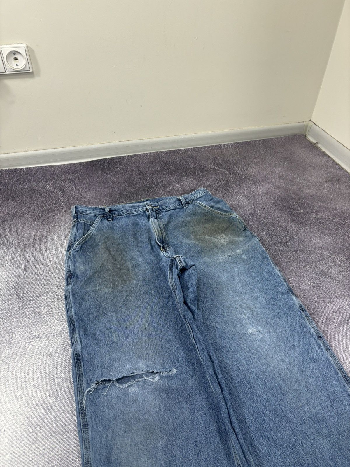 Carhartt Vintage Carhartt USA Dungaree Fit Workwear Denim Baggy Jeans Size US 36 / EU 52 - 11 Thumbnail