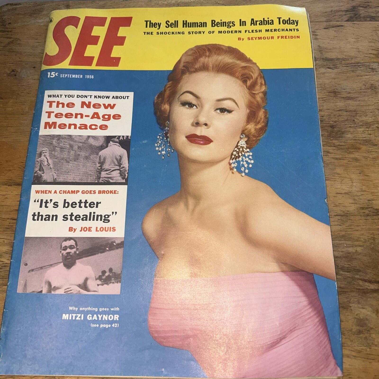 Other 1956 SEPTEMBER SEE MAGAZINE - MITZI GAYNOR COVER - ST 4893 Size ONE SIZE - 1 Thumbnail