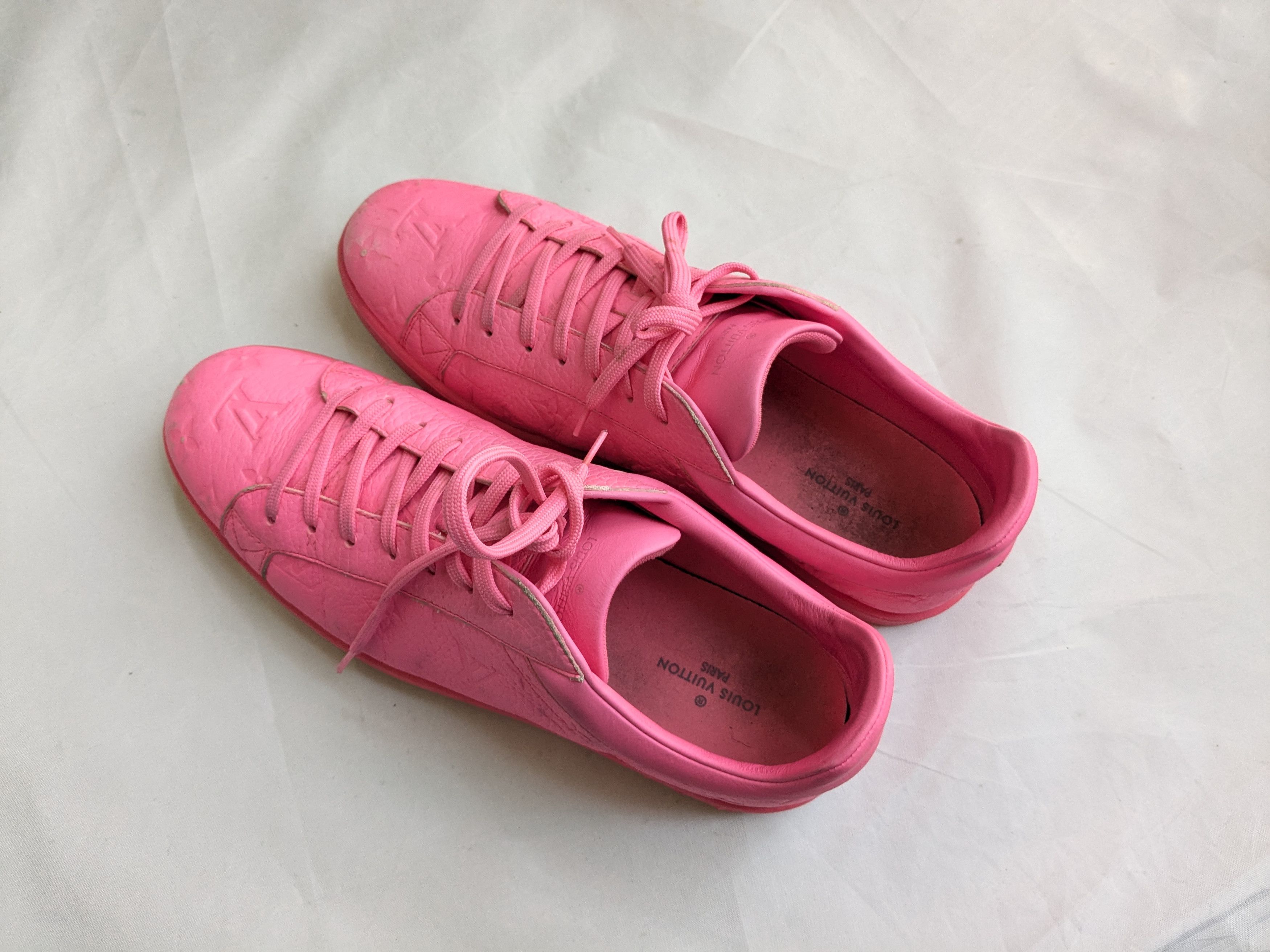 Louis Vuitton Louis Vuitton Monogram Sneakers Pink 10.5 Logo Size US 10.5 / EU 43-44 - 14 Thumbnail